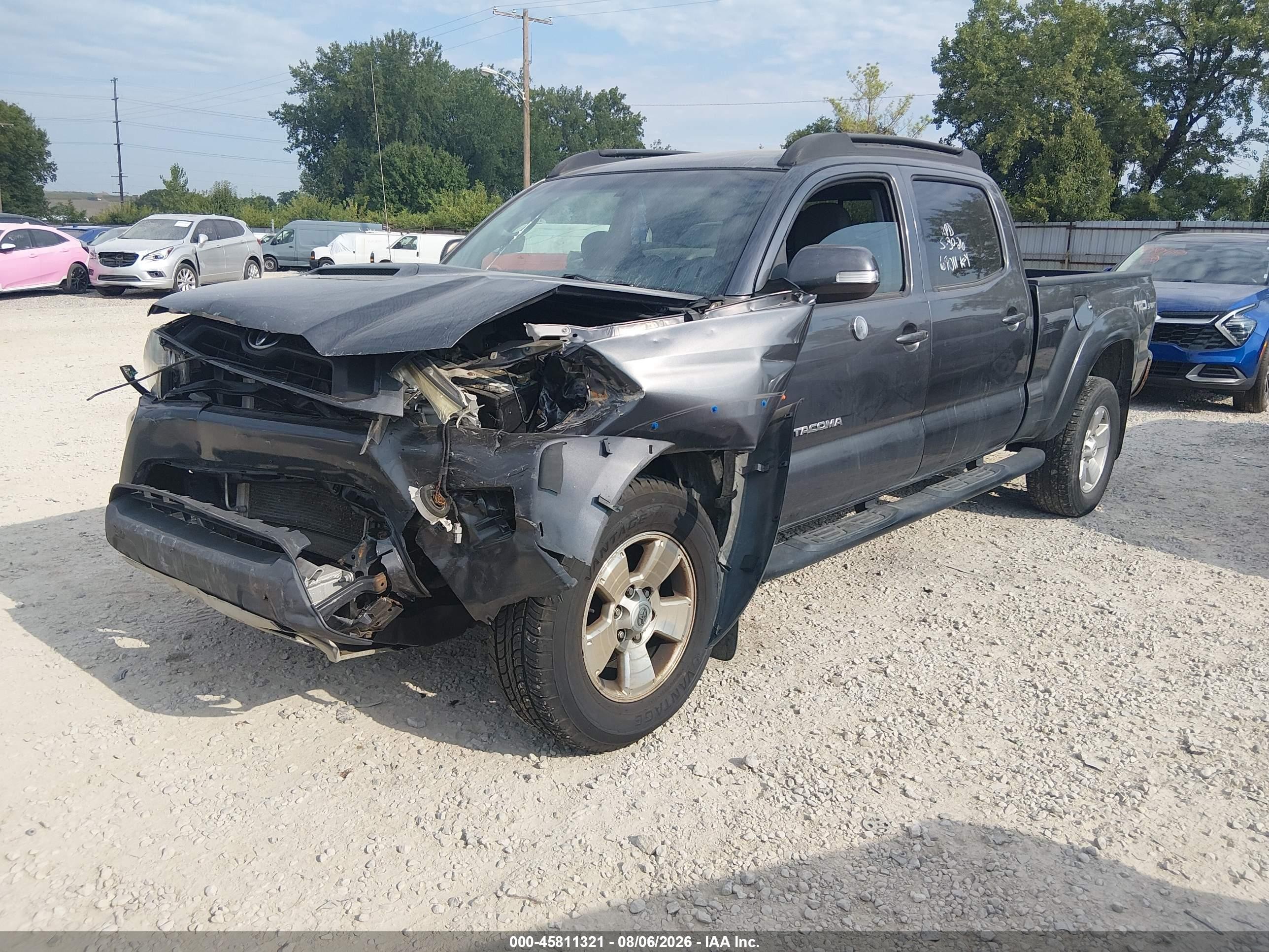 2014 Toyota Tacoma Base V6 Серый vin: 3TMMU4FN8EM066154