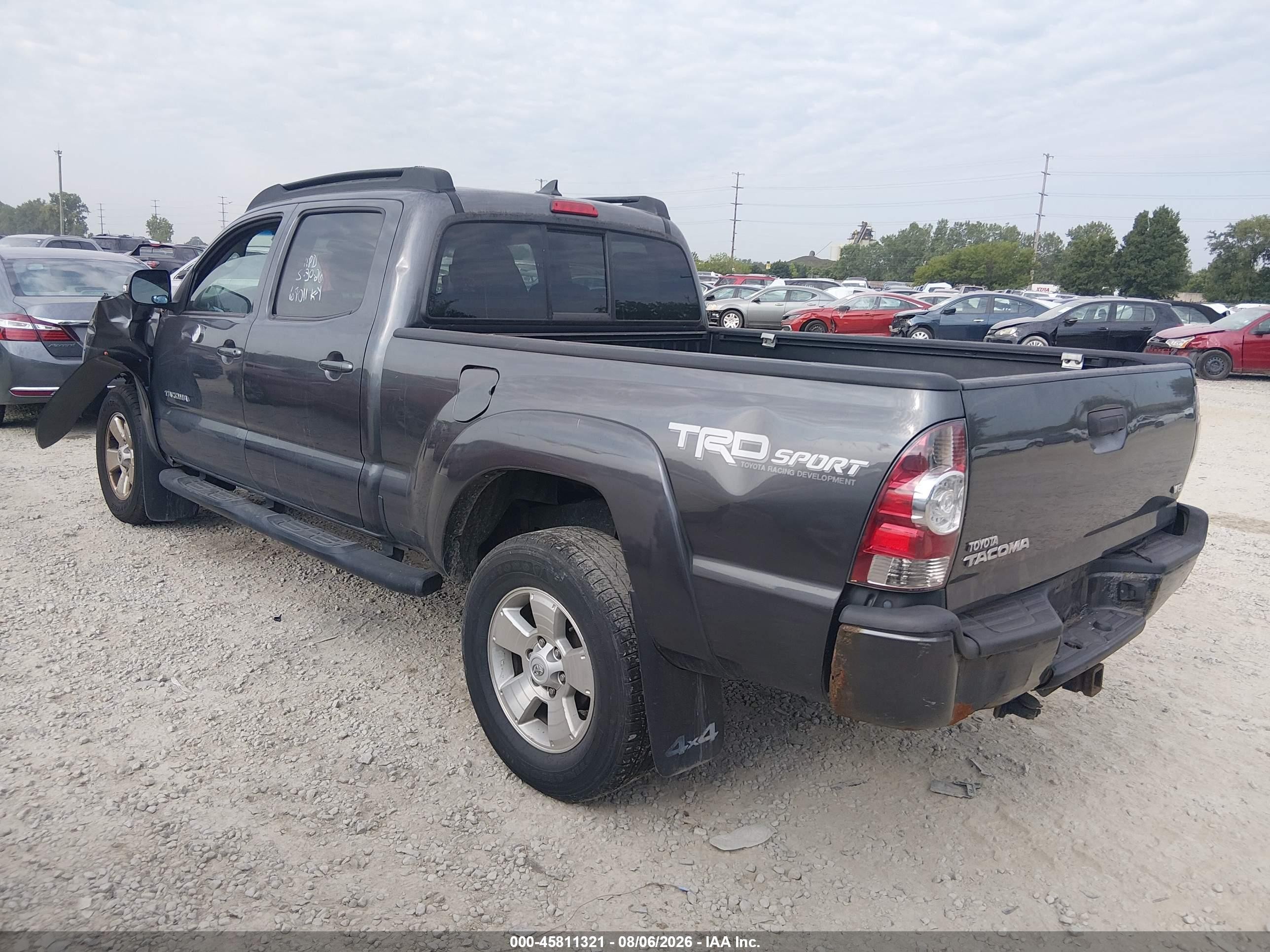 2014 Toyota Tacoma Base V6 Серый vin: 3TMMU4FN8EM066154