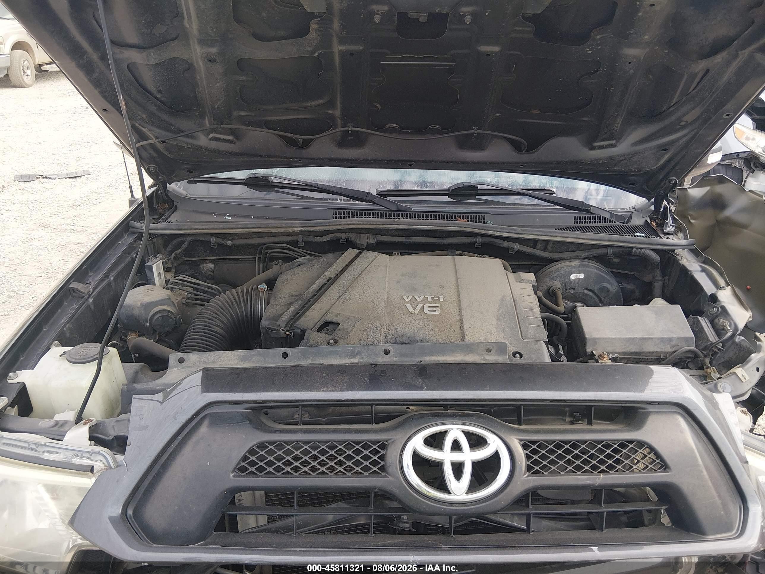 2014 Toyota Tacoma Base V6 Серый vin: 3TMMU4FN8EM066154