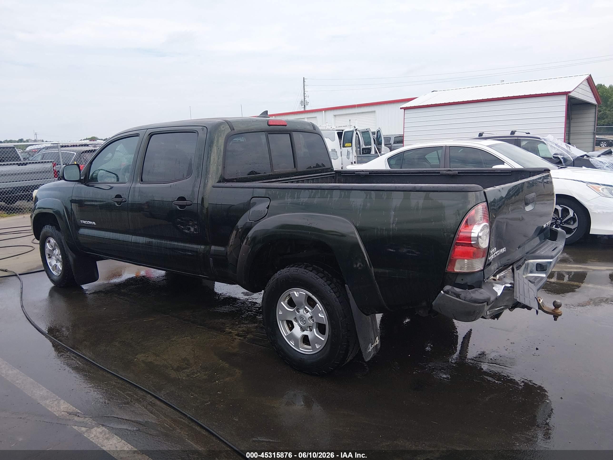 2014 Toyota Tacoma Base V6 Green vin: 3TMMU4FN8EM068924