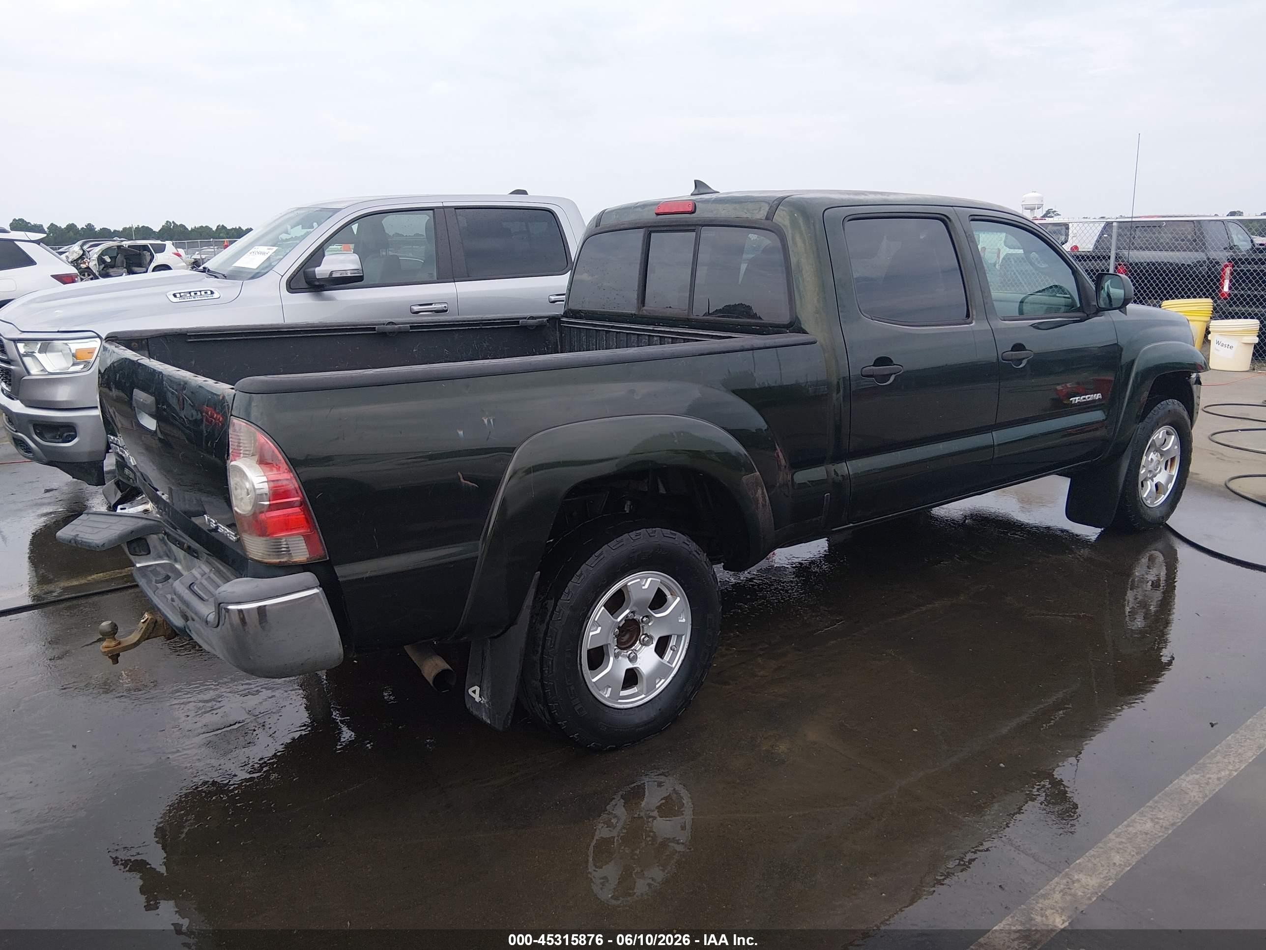 2014 Toyota Tacoma Base V6 Green vin: 3TMMU4FN8EM068924