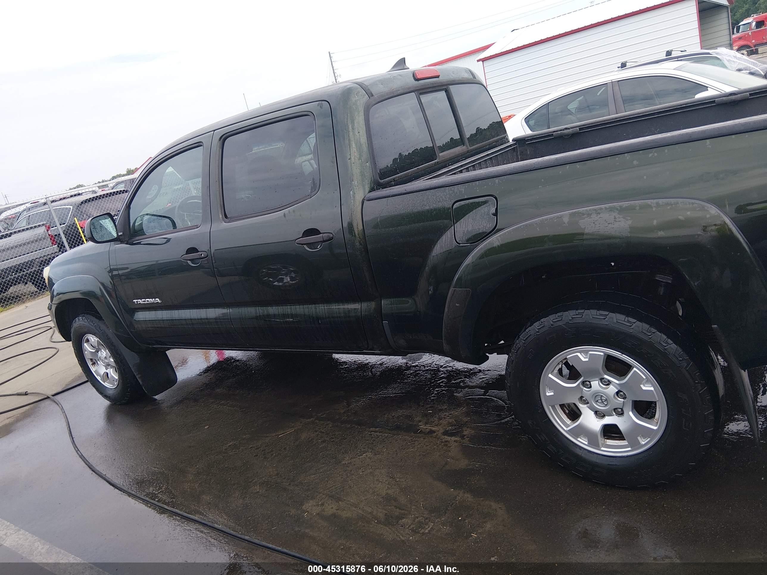 2014 Toyota Tacoma Base V6 Green vin: 3TMMU4FN8EM068924