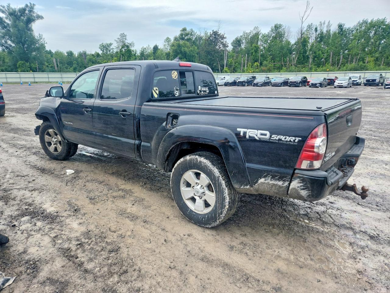 2015 Toyota Tacoma Double Cab Long Bed Black vin: 3TMMU4FN8FM073848