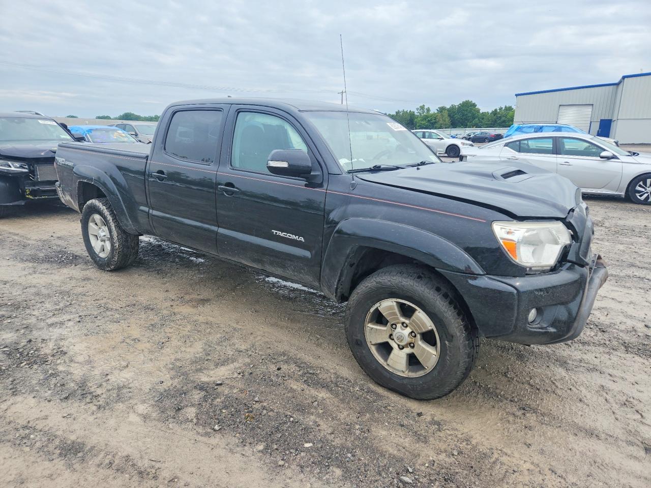 2015 Toyota Tacoma Double Cab Long Bed Black vin: 3TMMU4FN8FM073848