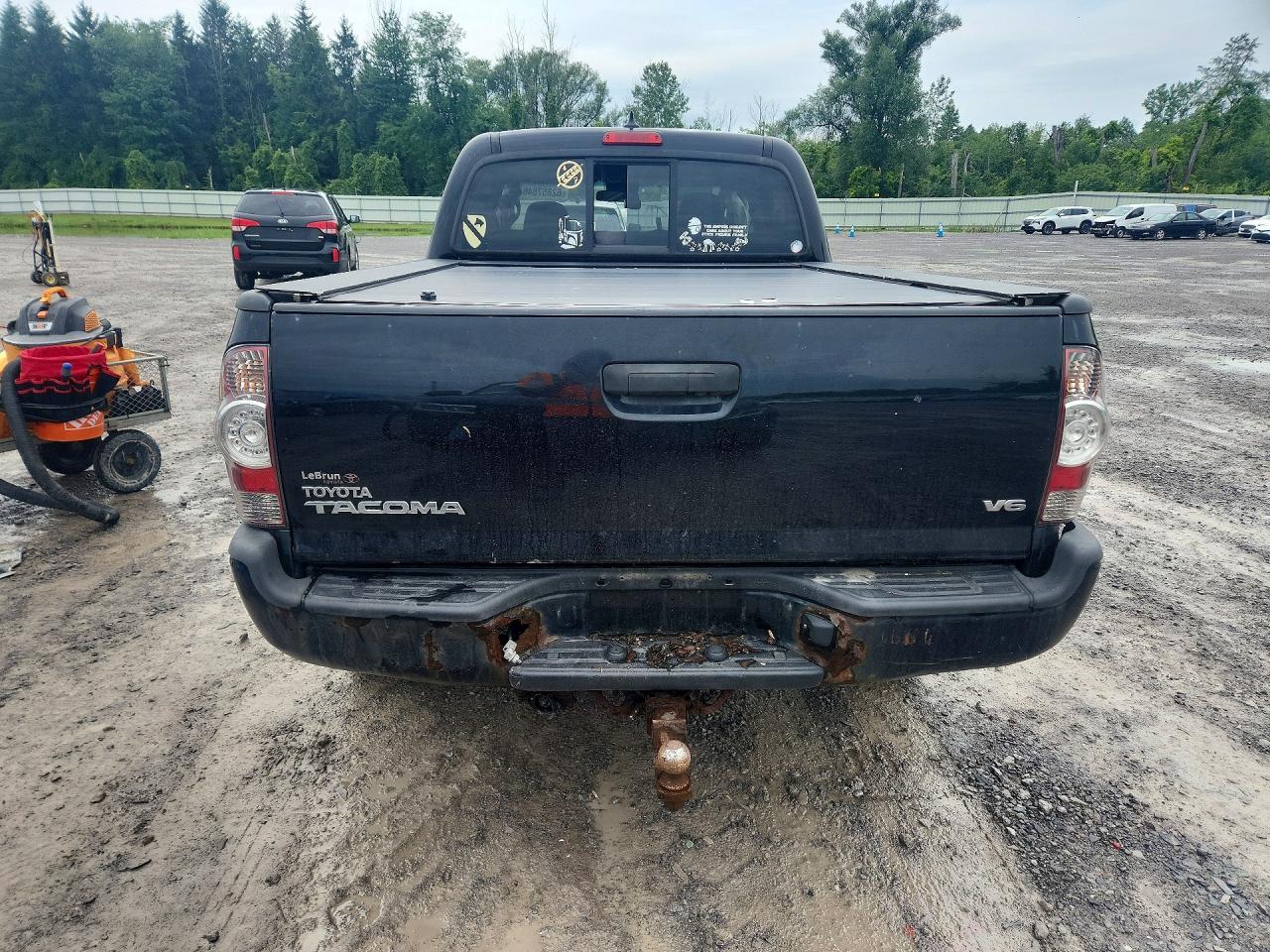 2015 Toyota Tacoma Double Cab Long Bed Black vin: 3TMMU4FN8FM073848