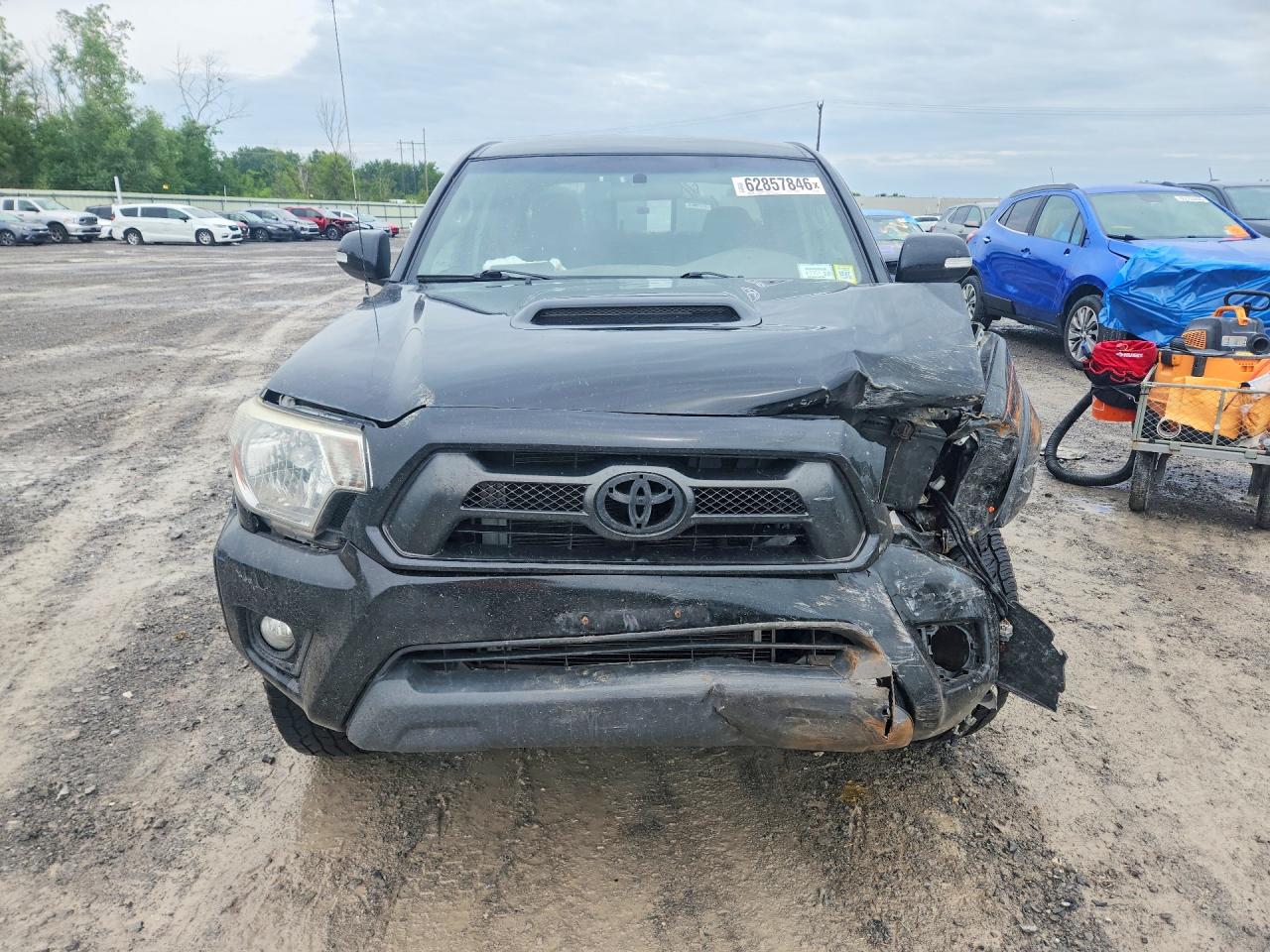 2015 Toyota Tacoma Double Cab Long Bed Black vin: 3TMMU4FN8FM073848