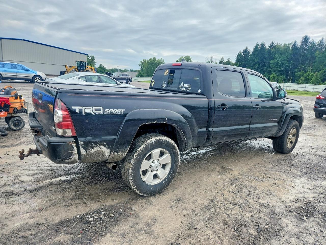 2015 Toyota Tacoma Double Cab Long Bed Black vin: 3TMMU4FN8FM073848