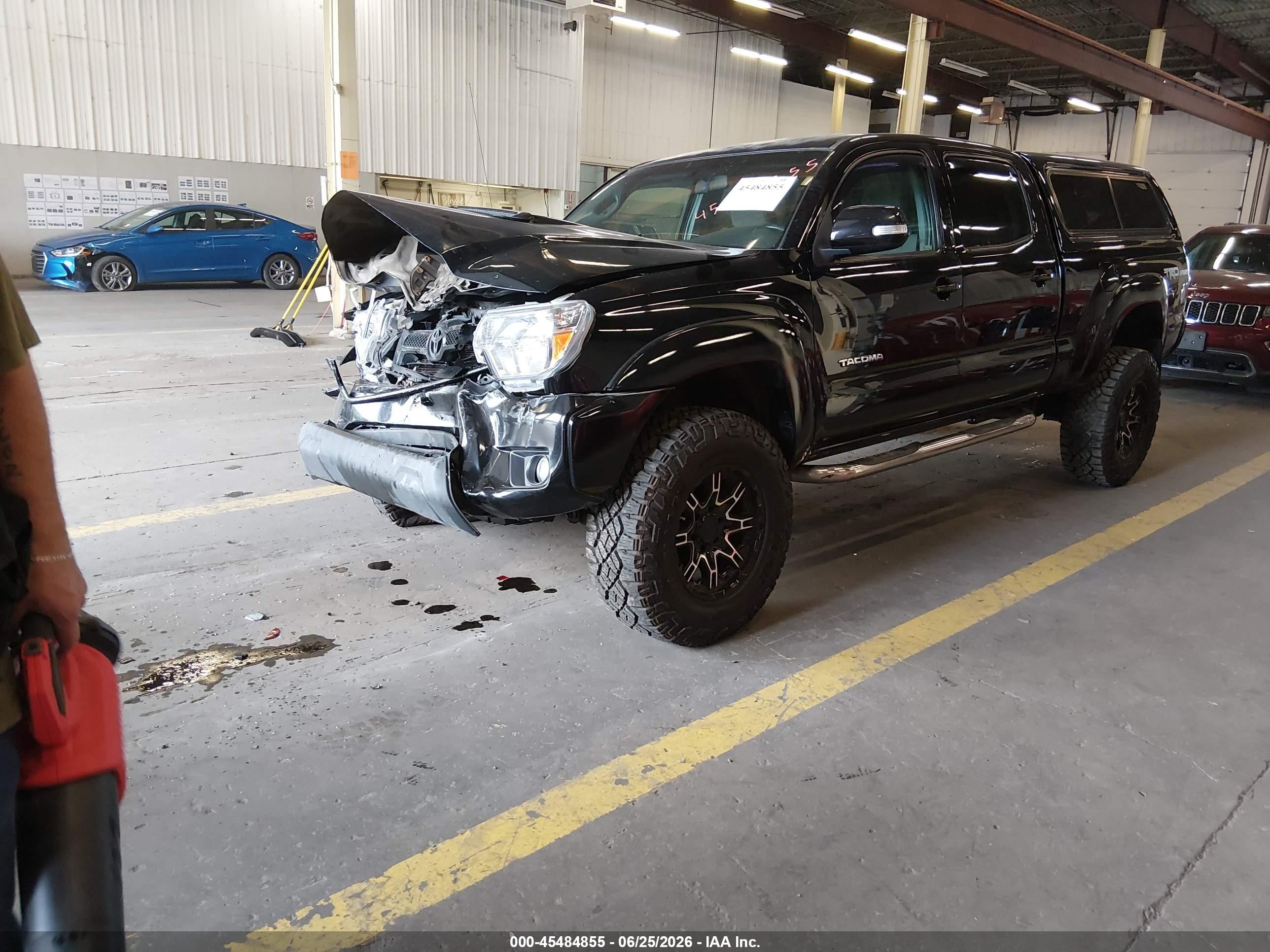 2015 Toyota Tacoma Base V6 Black vin: 3TMMU4FN8FM075275