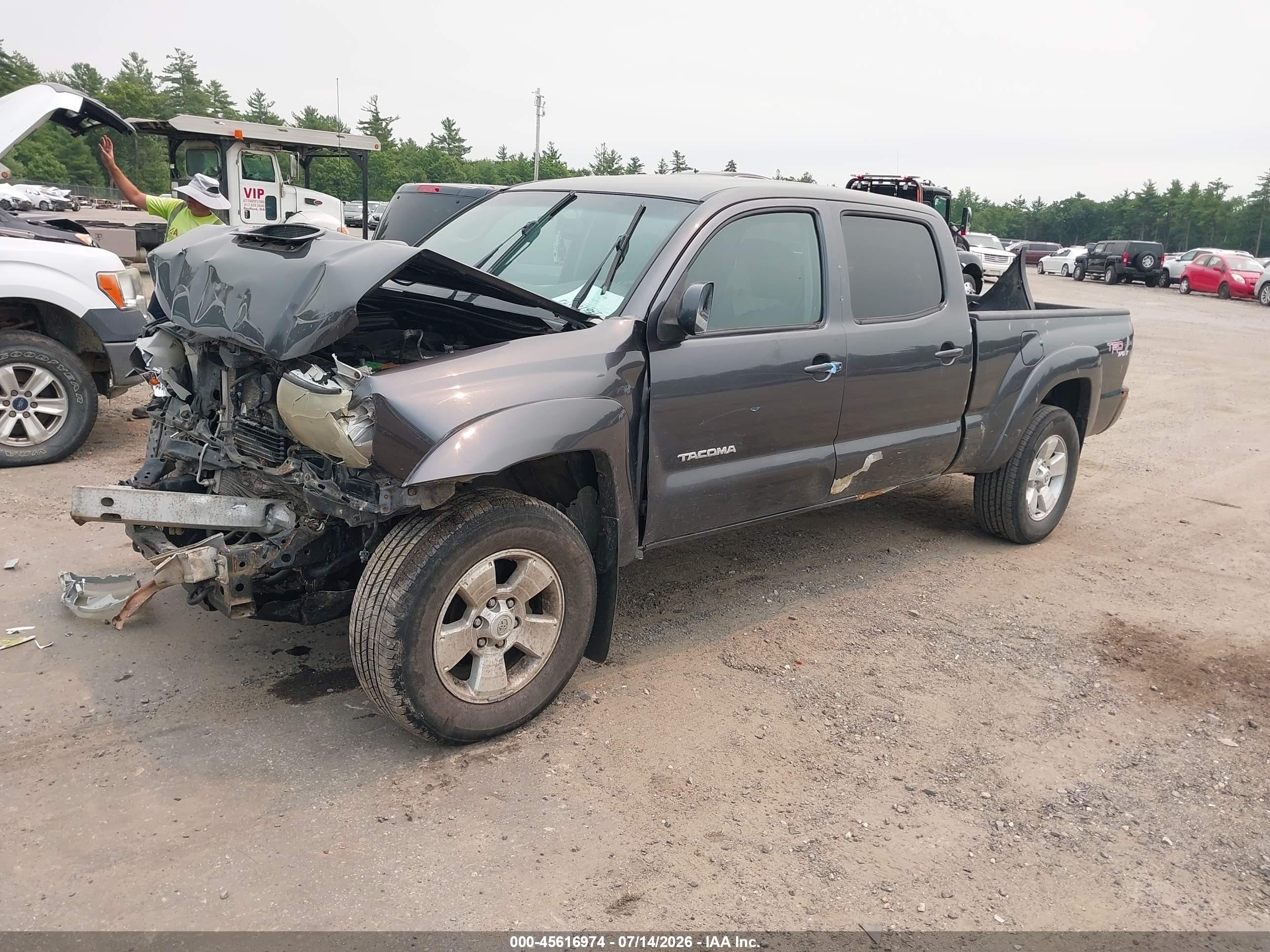 2010 Toyota Tacoma Base V6 Серый vin: 3TMMU4FN9AM017538