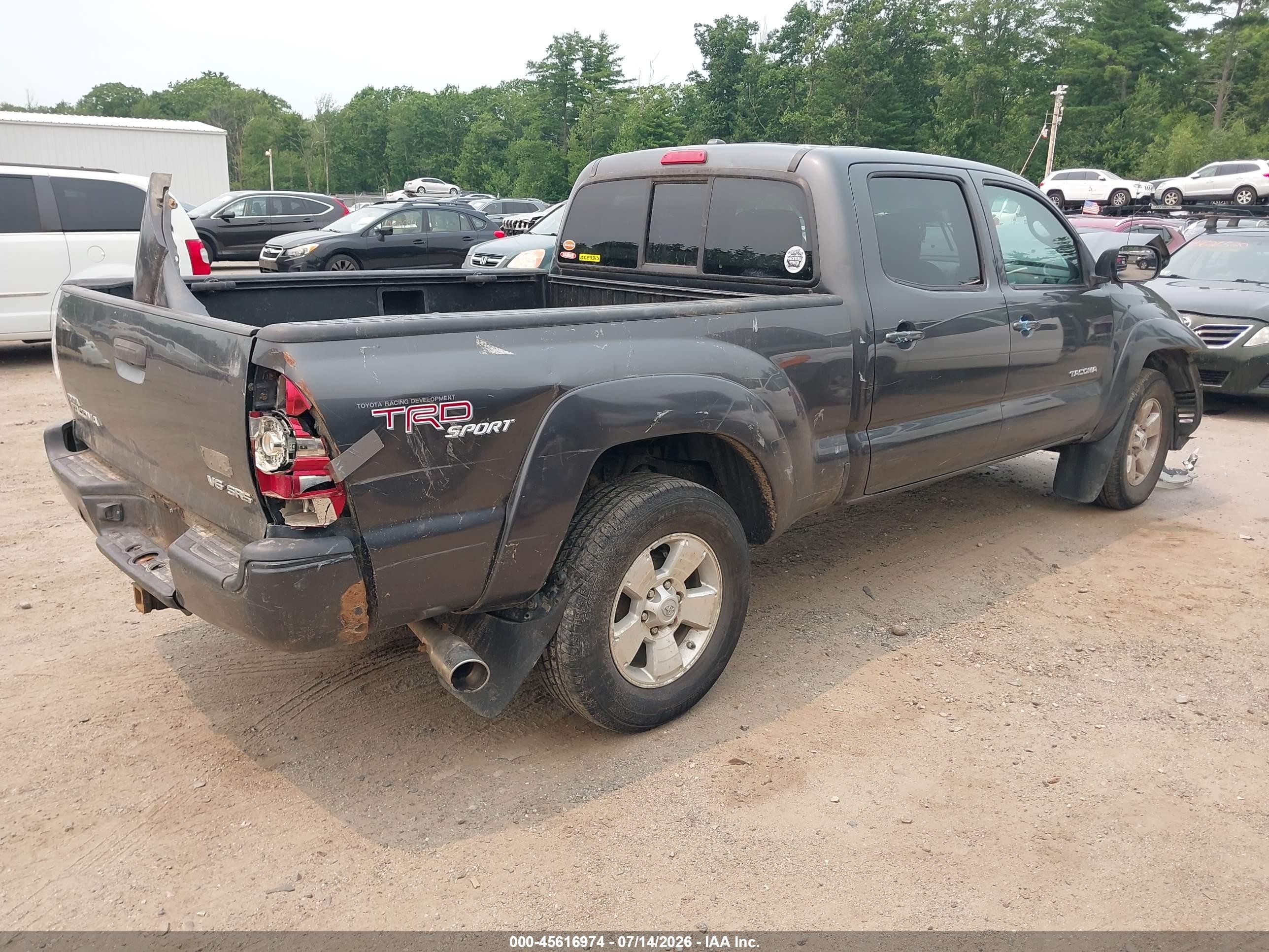 2010 Toyota Tacoma Base V6 Серый vin: 3TMMU4FN9AM017538