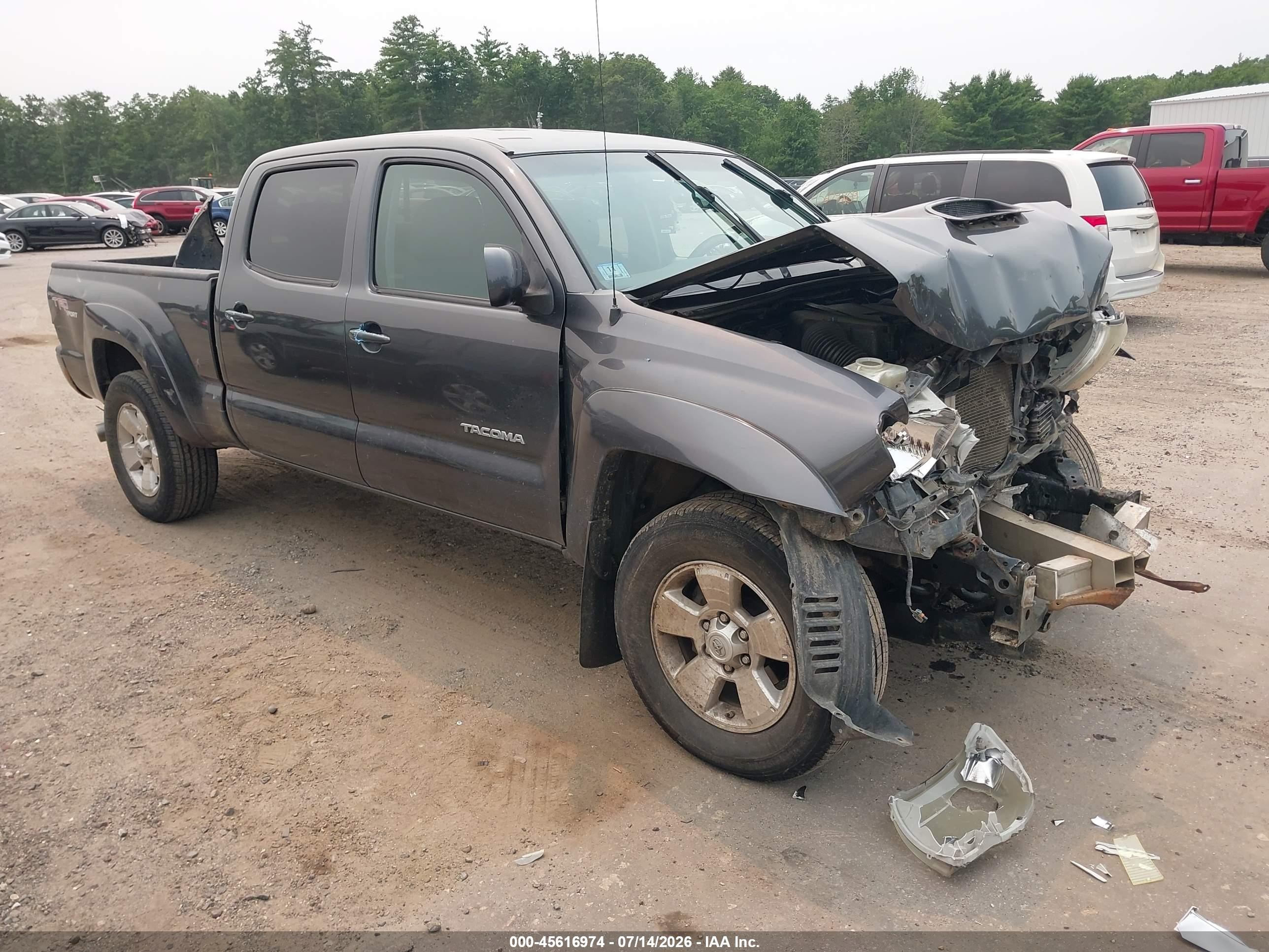 2010 Toyota Tacoma Base V6 Gray vin: 3TMMU4FN9AM017538