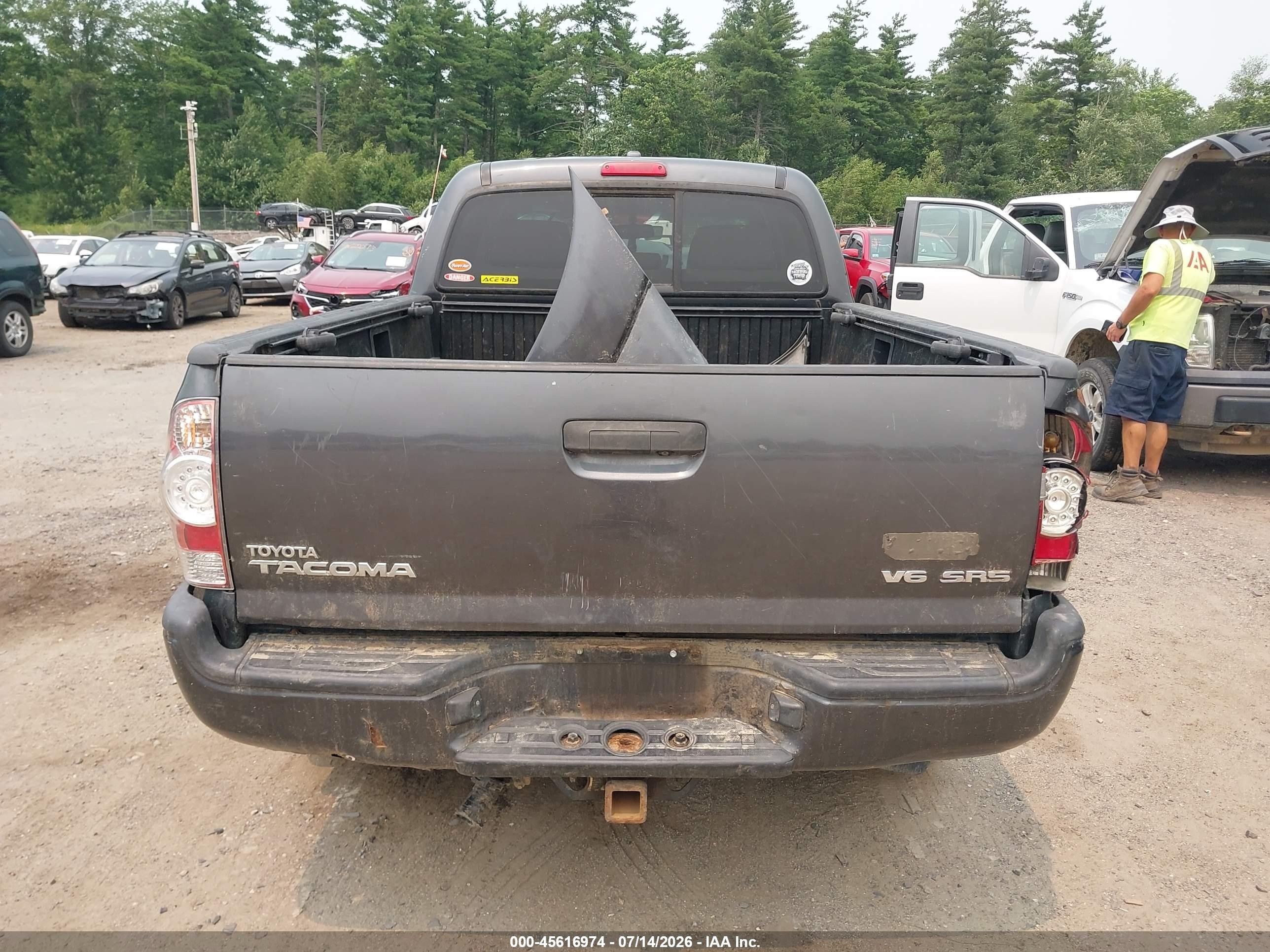 2010 Toyota Tacoma Base V6 Серый vin: 3TMMU4FN9AM017538