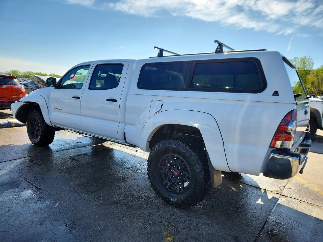 2012 Toyota Tacoma Double Cab Long Bed White vin: 3TMMU4FN9CM041292