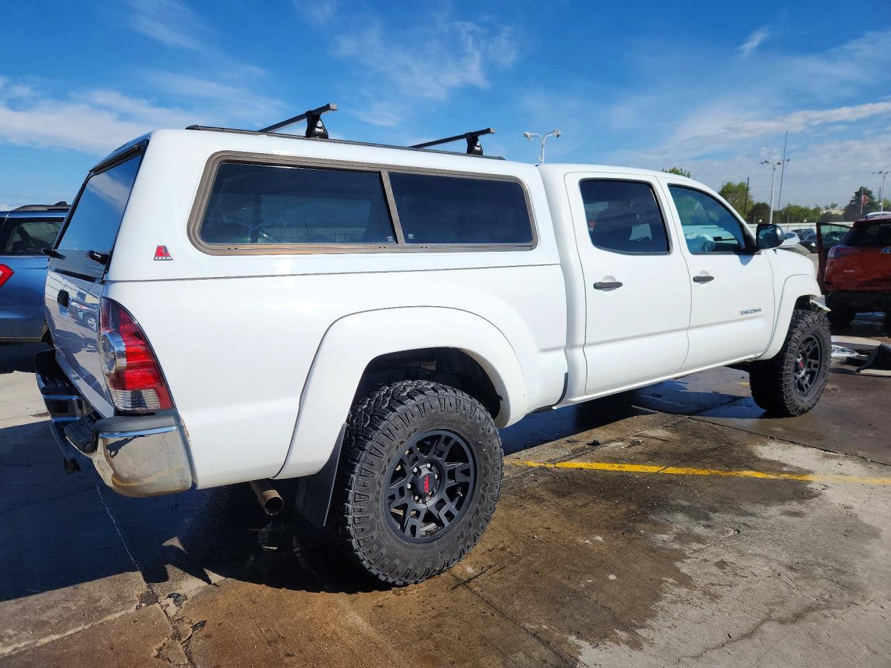 2012 Toyota Tacoma Double Cab Long Bed White vin: 3TMMU4FN9CM041292