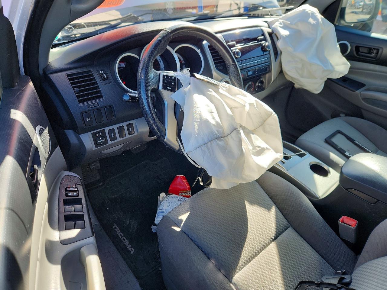 2012 Toyota Tacoma Double Cab Long Bed White vin: 3TMMU4FN9CM041292