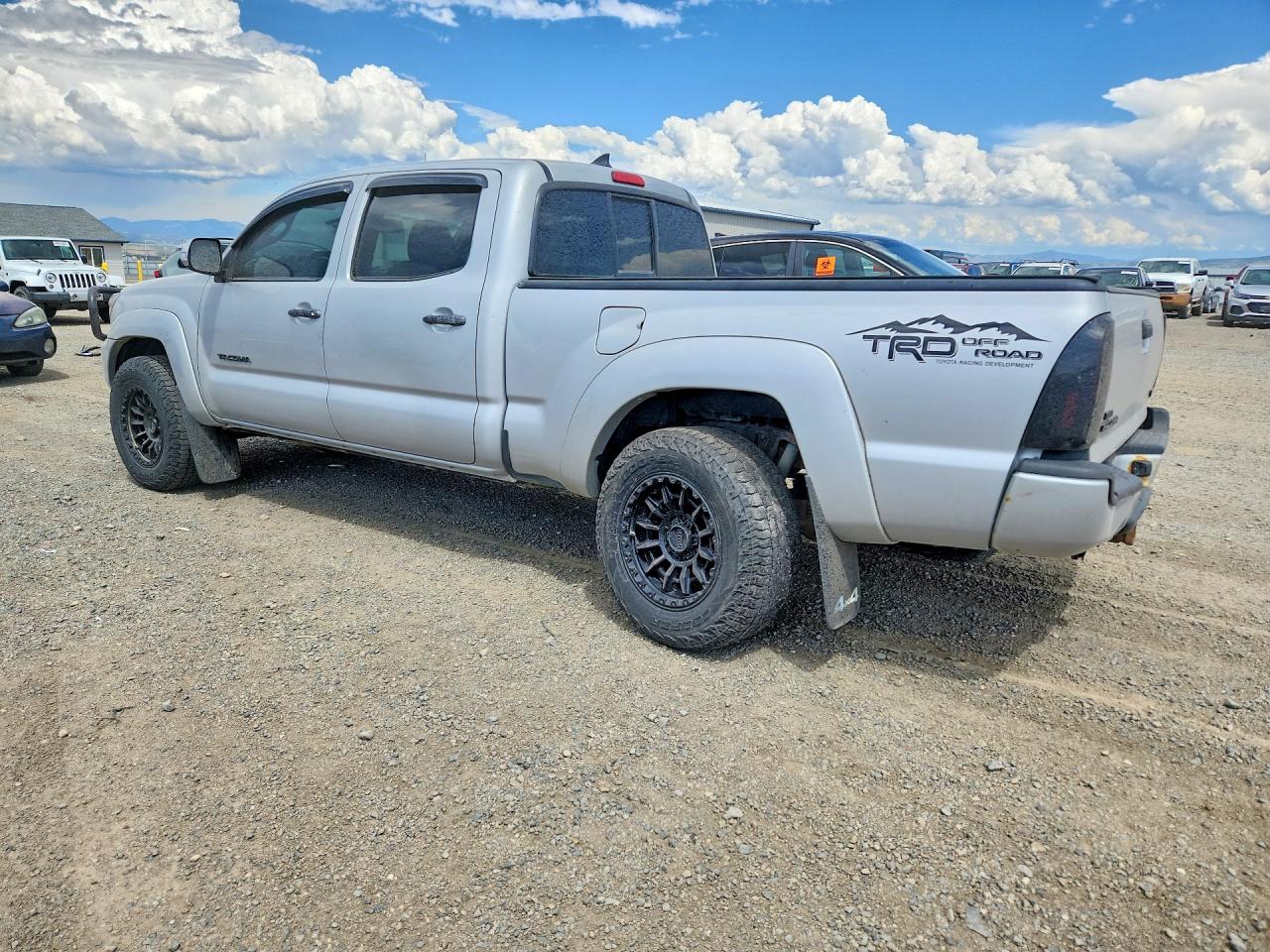 2012 Toyota Tacoma Double Cab Long Bed Silver vin: 3TMMU4FN9CM041308