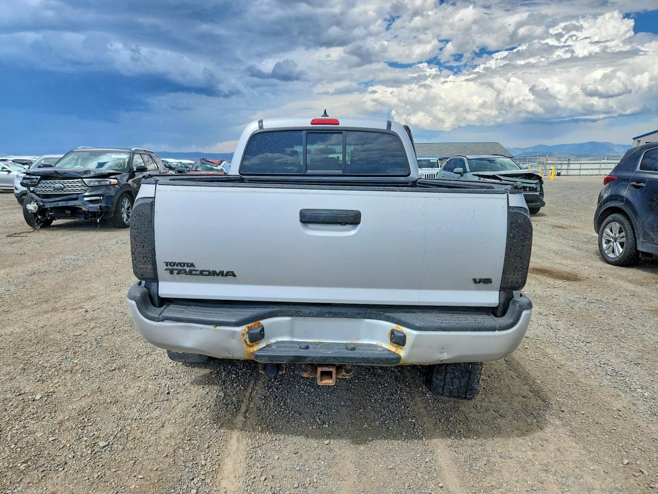 2012 Toyota Tacoma Double Cab Long Bed Silver vin: 3TMMU4FN9CM041308