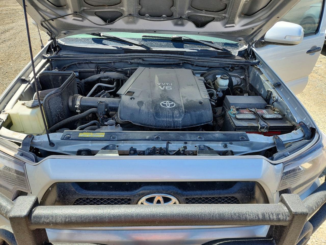 2012 Toyota Tacoma Double Cab Long Bed Silver vin: 3TMMU4FN9CM041308