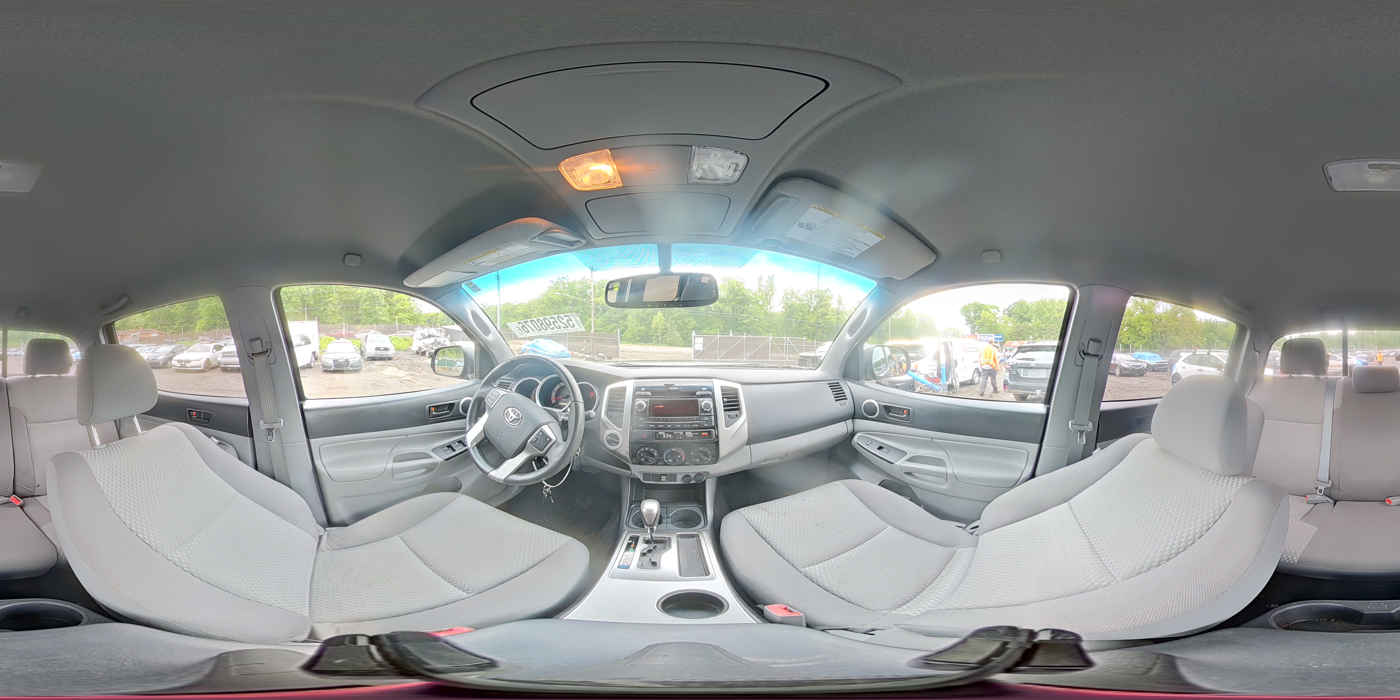 2012 Toyota Tacoma Double Cab Long Bed Gray vin: 3TMMU4FN9CM048761