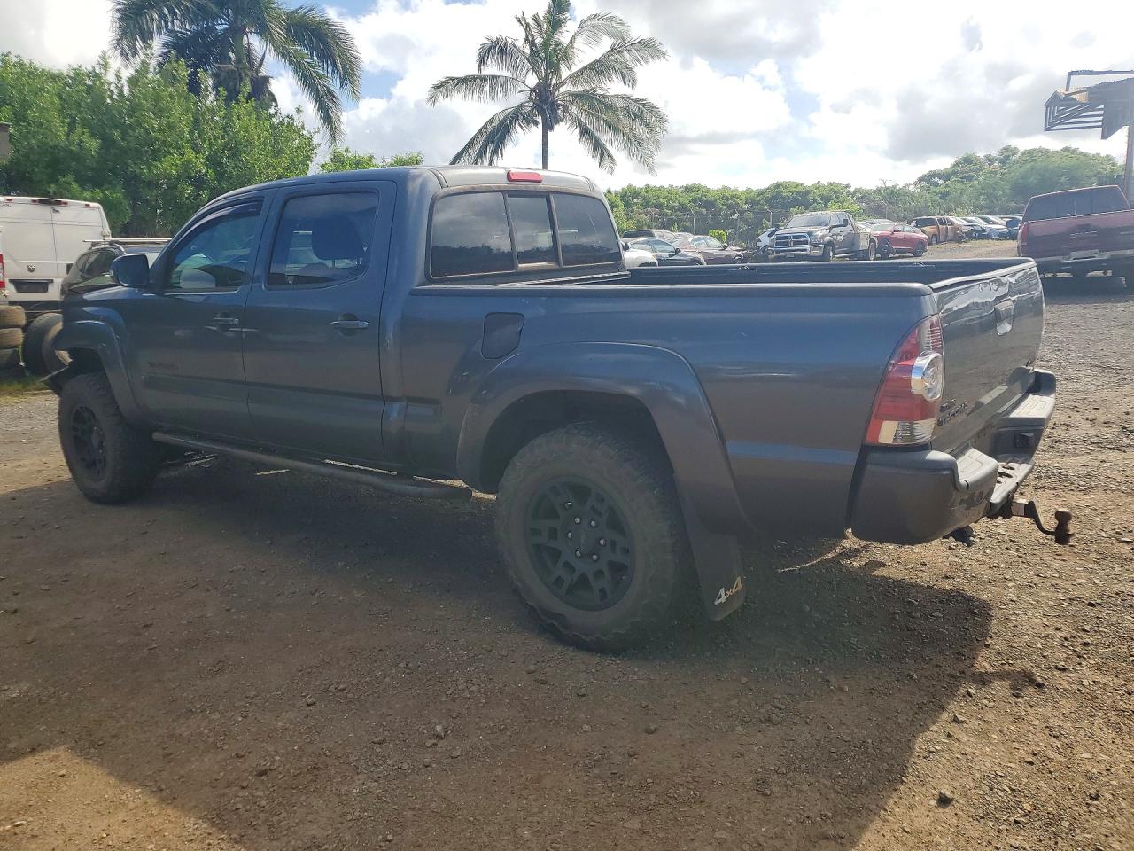 2014 Toyota Tacoma Double Cab Long Bed Gray vin: 3TMMU4FN9EM062470
