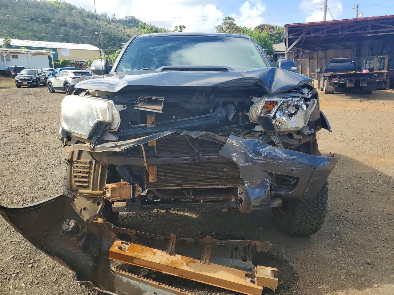 2014 Toyota Tacoma Double Cab Long Bed Gray vin: 3TMMU4FN9EM062470