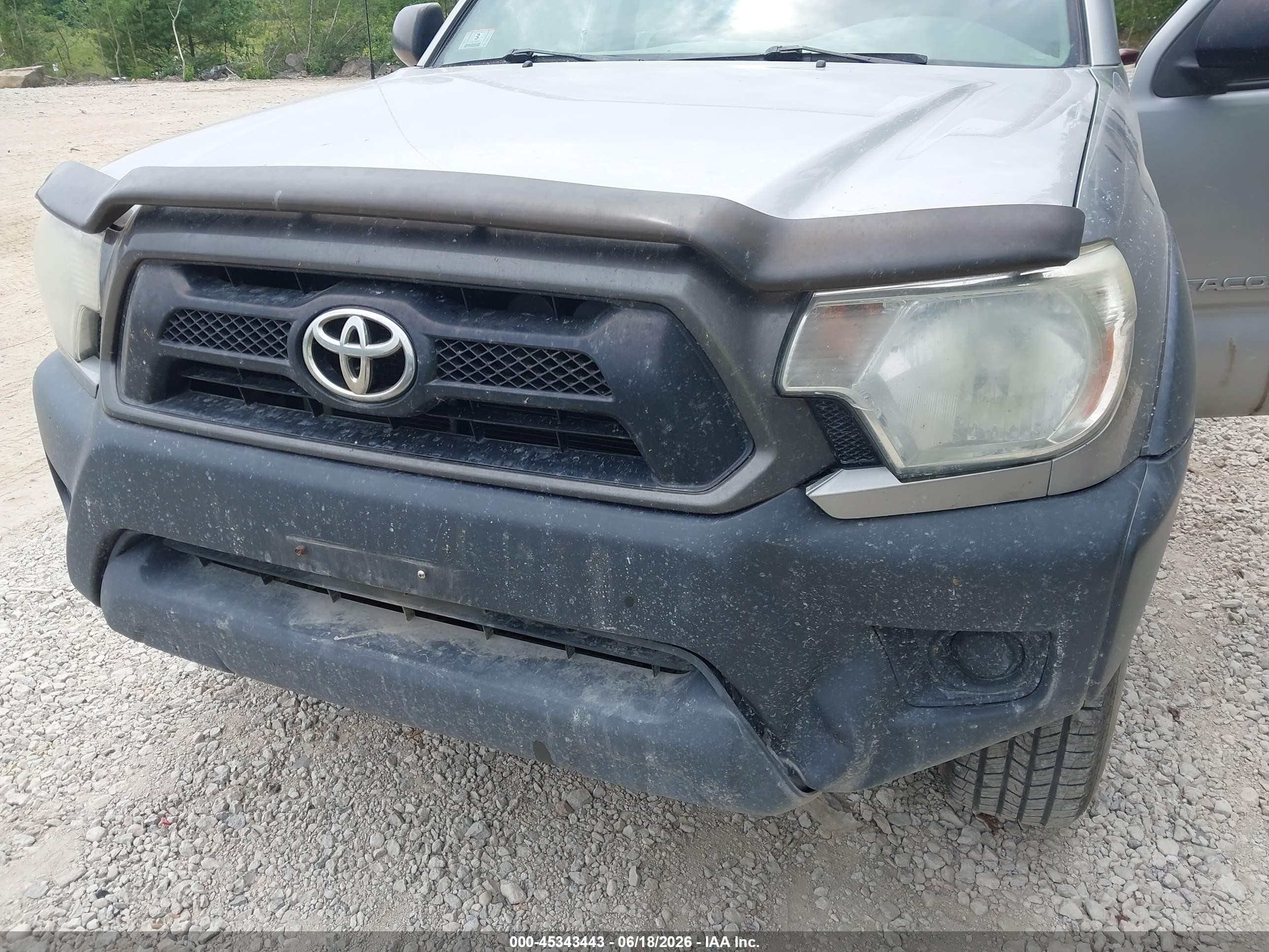 2014 Toyota Tacoma Base V6 Silver vin: 3TMMU4FN9EM063814