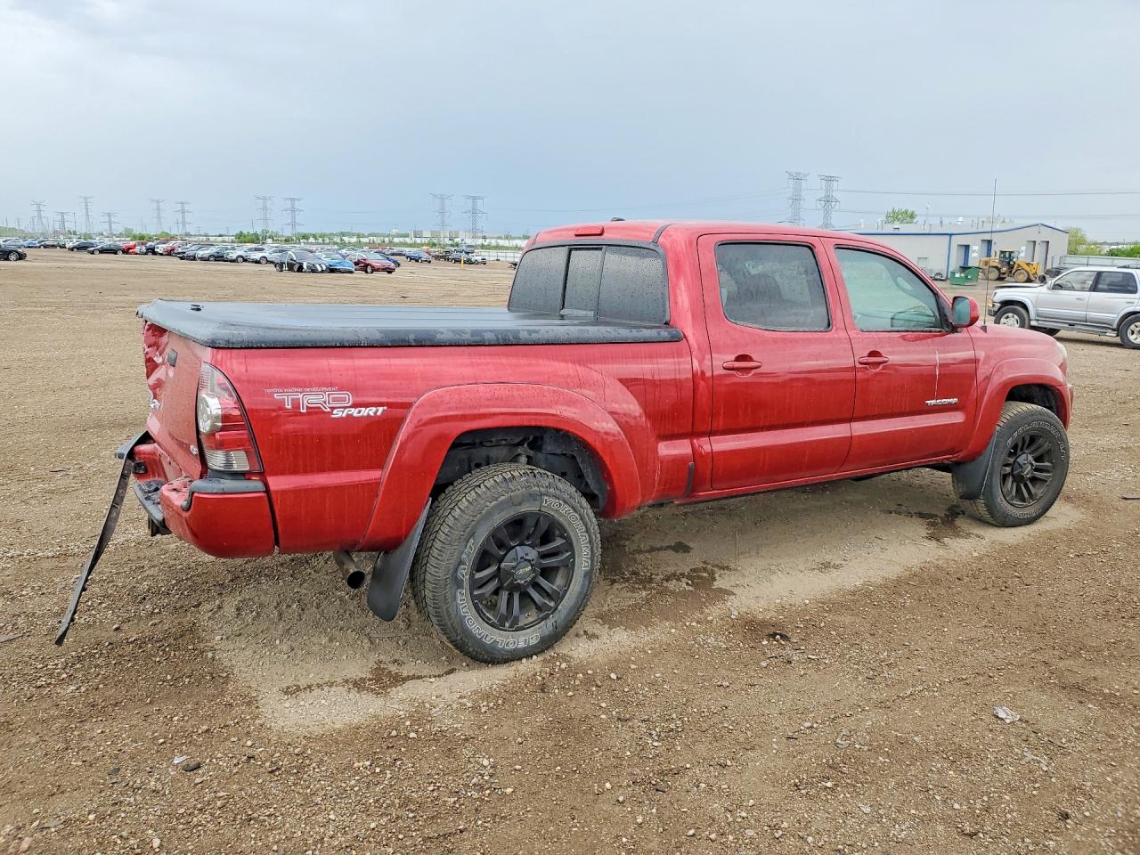 2011 Toyota Tacoma Double Cab Long Bed Red vin: 3TMMU4FNXBM034012