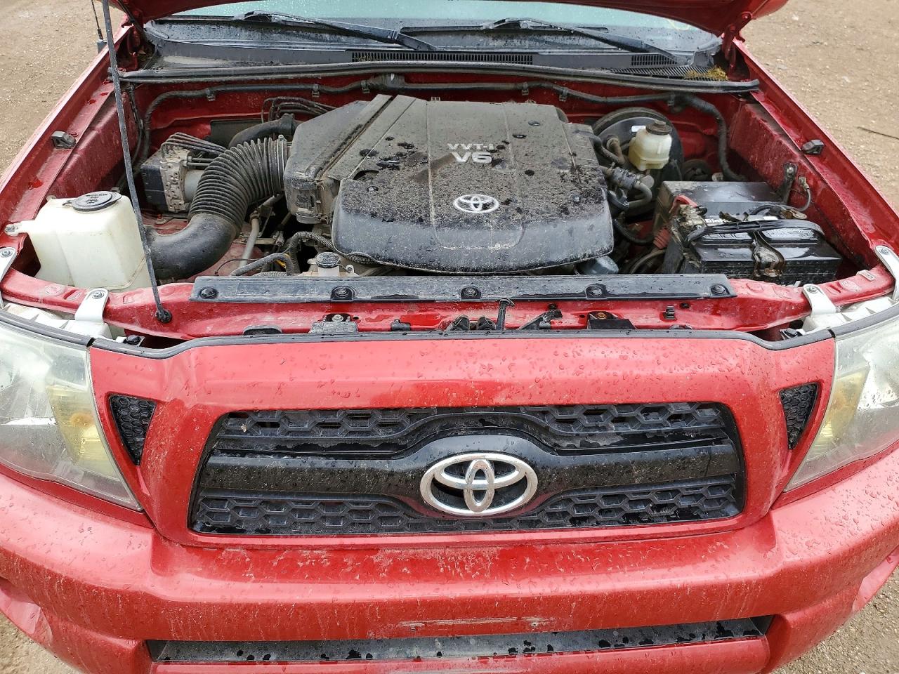 2011 Toyota Tacoma Double Cab Long Bed Red vin: 3TMMU4FNXBM034012