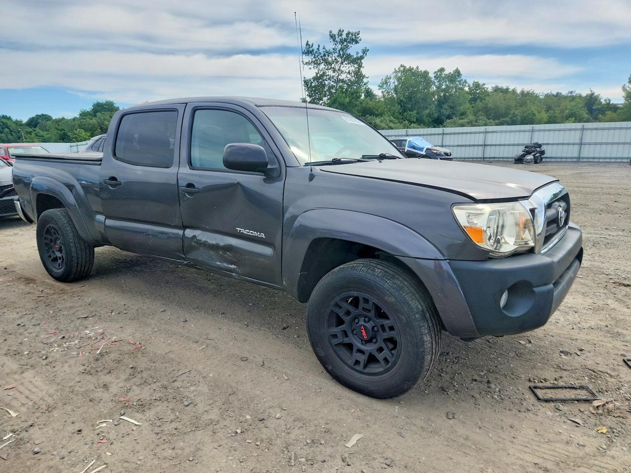 2011 Toyota Tacoma Double Cab Long Bed Серый vin: 3TMMU4FNXBM036696