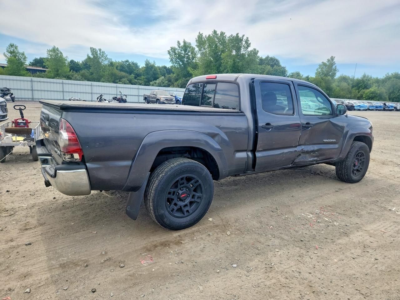 2011 Toyota Tacoma Double Cab Long Bed Серый vin: 3TMMU4FNXBM036696