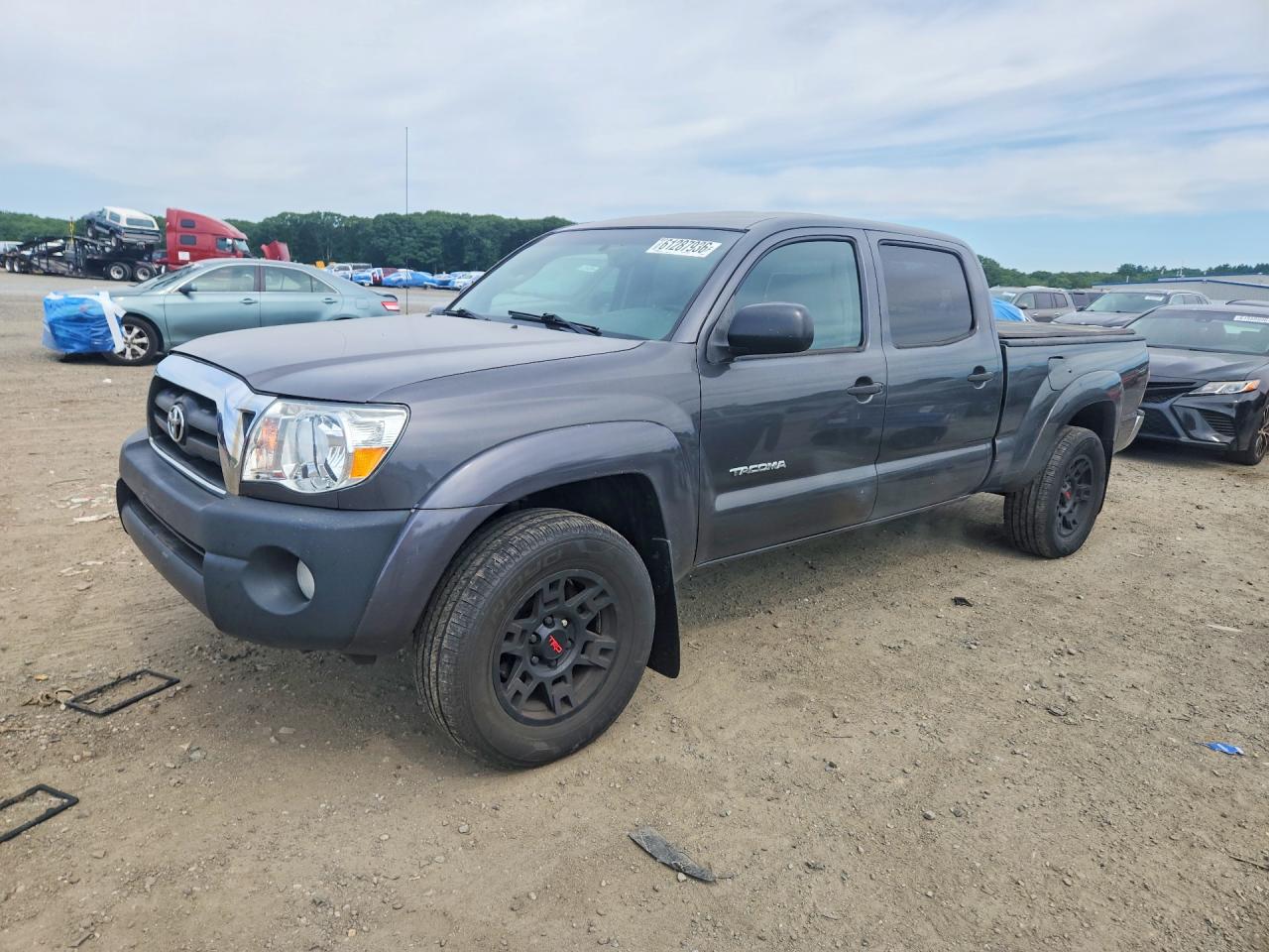 2011 Toyota Tacoma Double Cab Long Bed Gray vin: 3TMMU4FNXBM036696