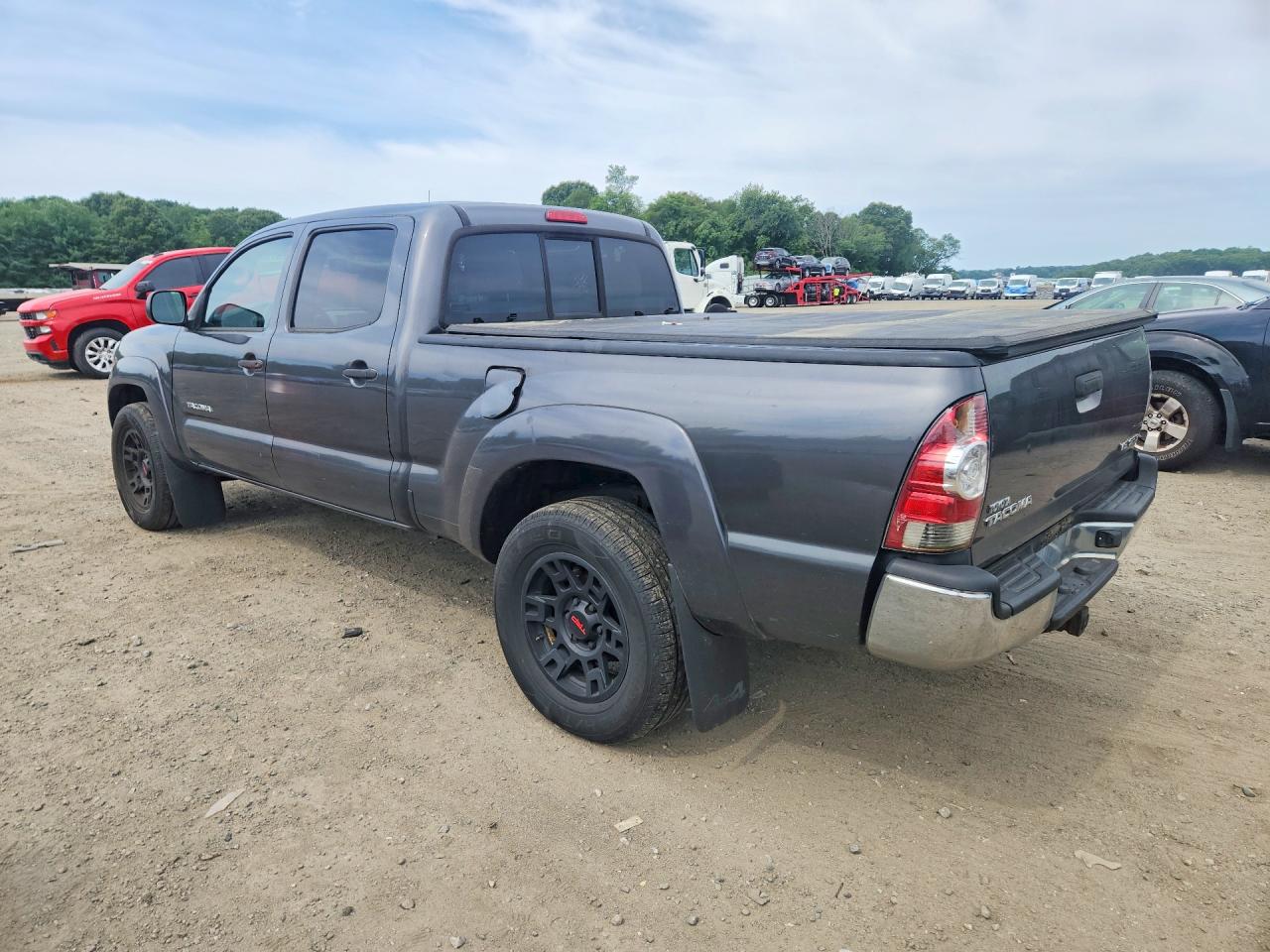 2011 Toyota Tacoma Double Cab Long Bed Серый vin: 3TMMU4FNXBM036696