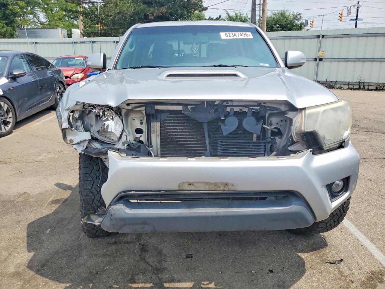 2013 Toyota Tacoma Double Cab Long Bed Silver vin: 3TMMU4FNXDM058507