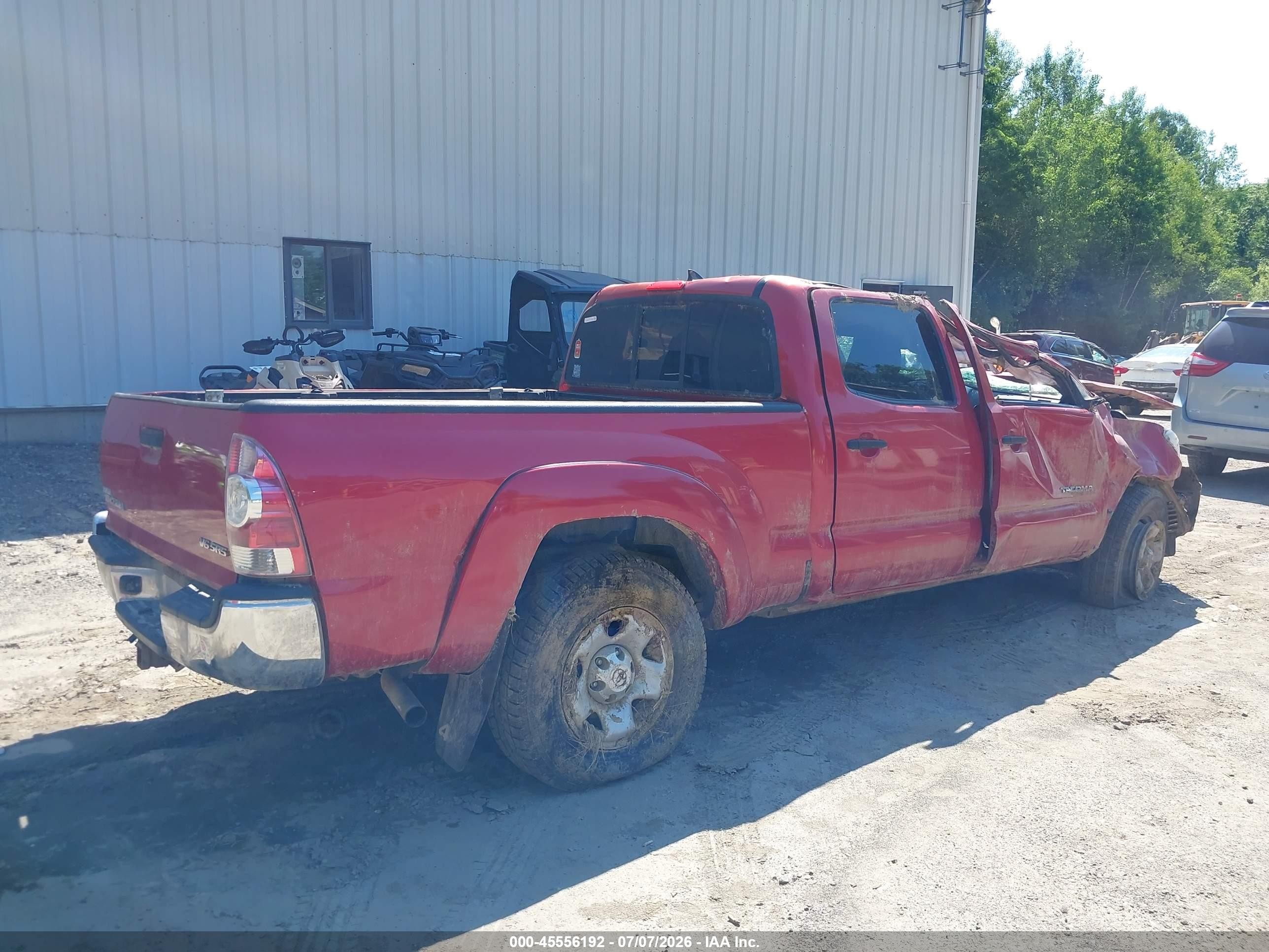 2014 Toyota Tacoma Base V6 Red vin: 3TMMU4FNXEM068679
