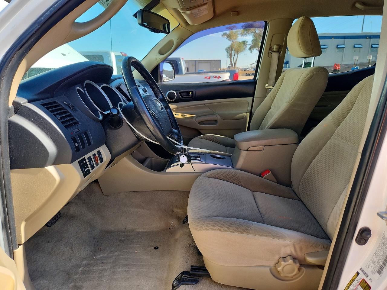 2009 Toyota Tacoma Double Cab Long Bed White vin: 3TMMU52N19M015046