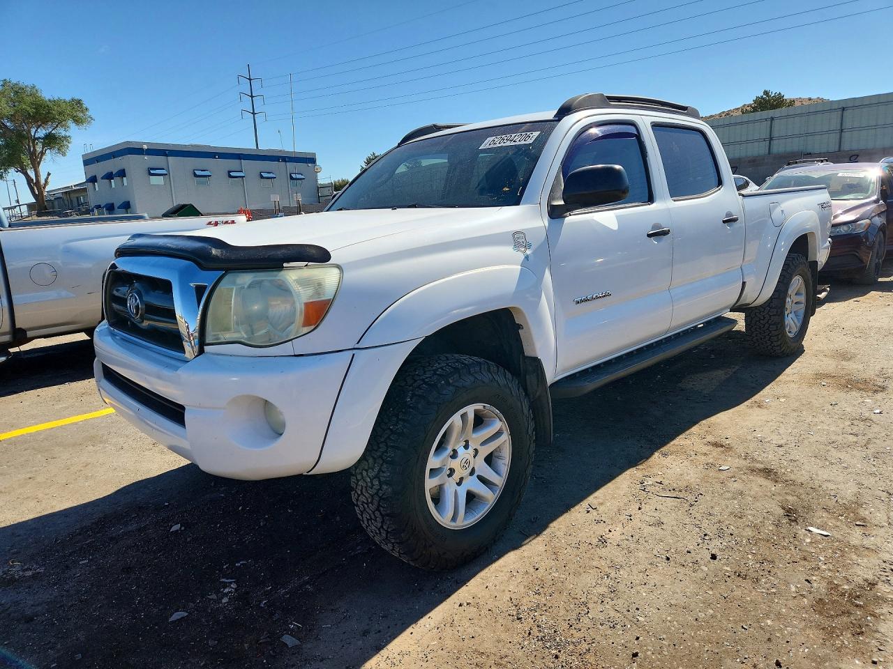 2009 Toyota Tacoma Double Cab Long Bed White vin: 3TMMU52N19M015046