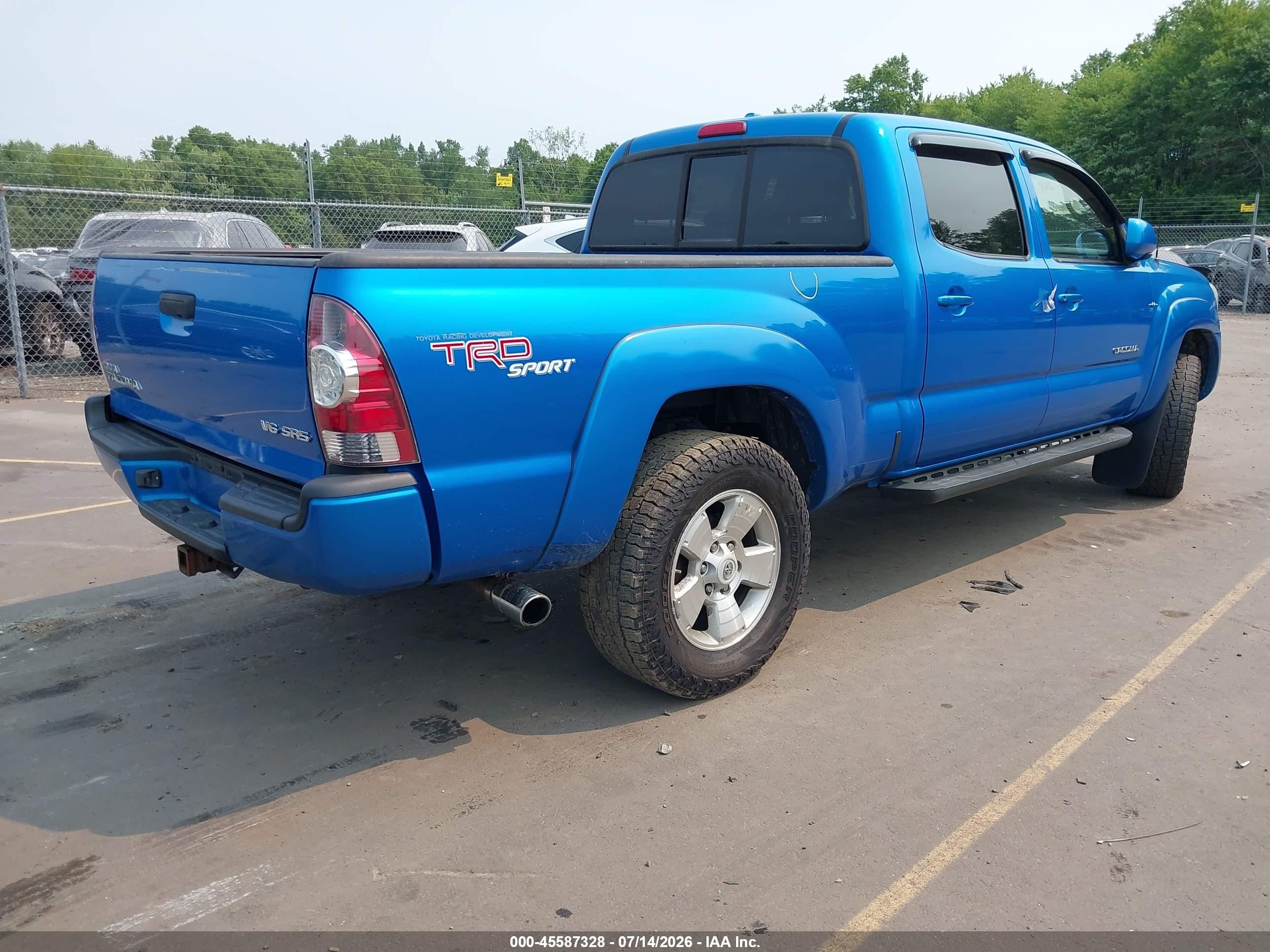 2009 Toyota Tacoma Base V6 Light Blue vin: 3TMMU52N39M010088