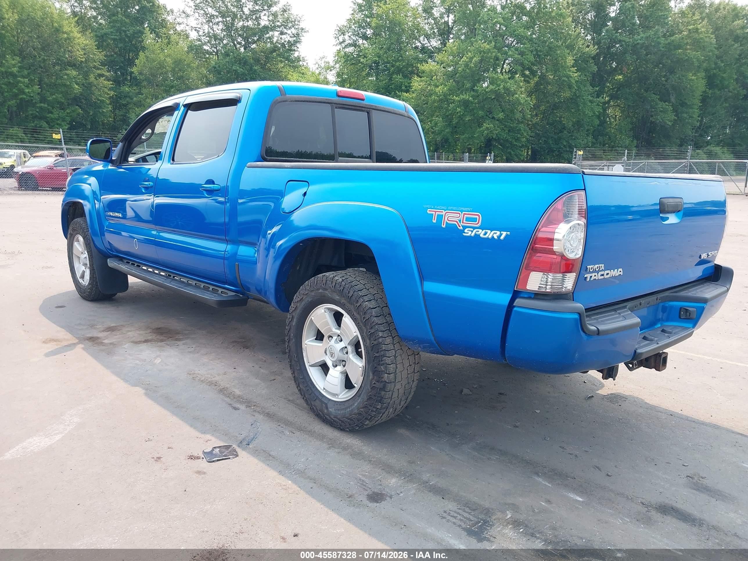 2009 Toyota Tacoma Base V6 Light Blue vin: 3TMMU52N39M010088