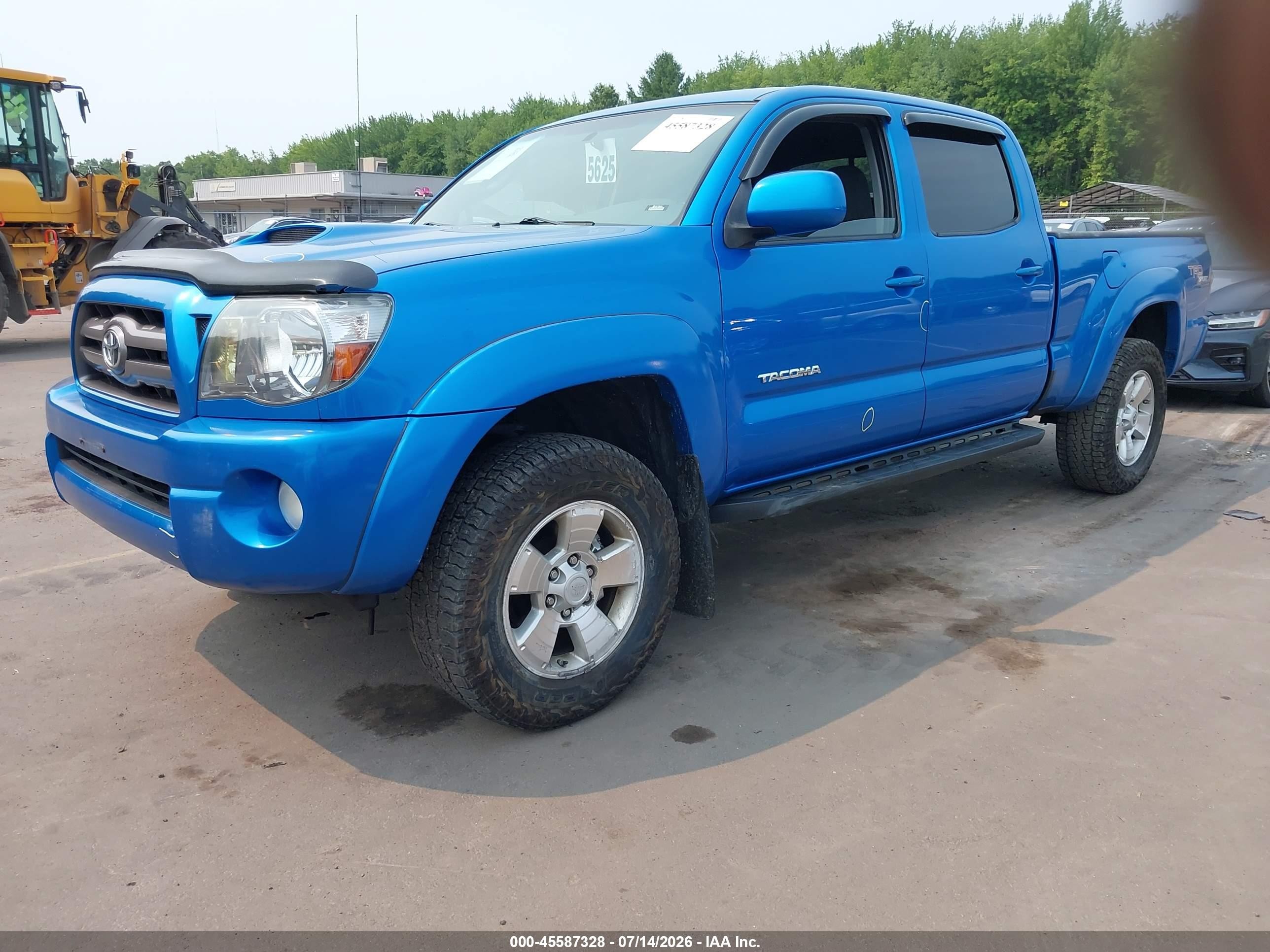2009 Toyota Tacoma Base V6 Light Blue vin: 3TMMU52N39M010088