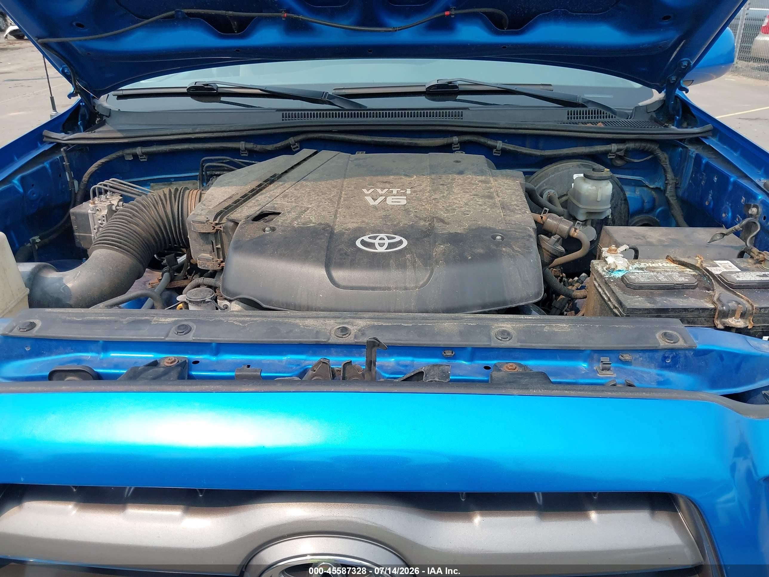 2009 Toyota Tacoma Base V6 Light Blue vin: 3TMMU52N39M010088