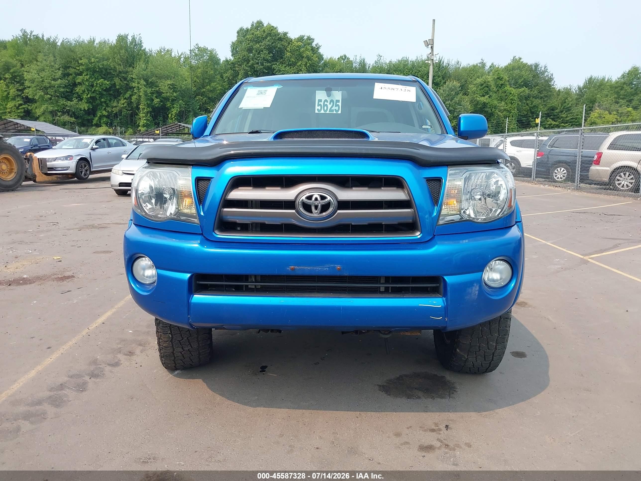 2009 Toyota Tacoma Base V6 Light Blue vin: 3TMMU52N39M010088