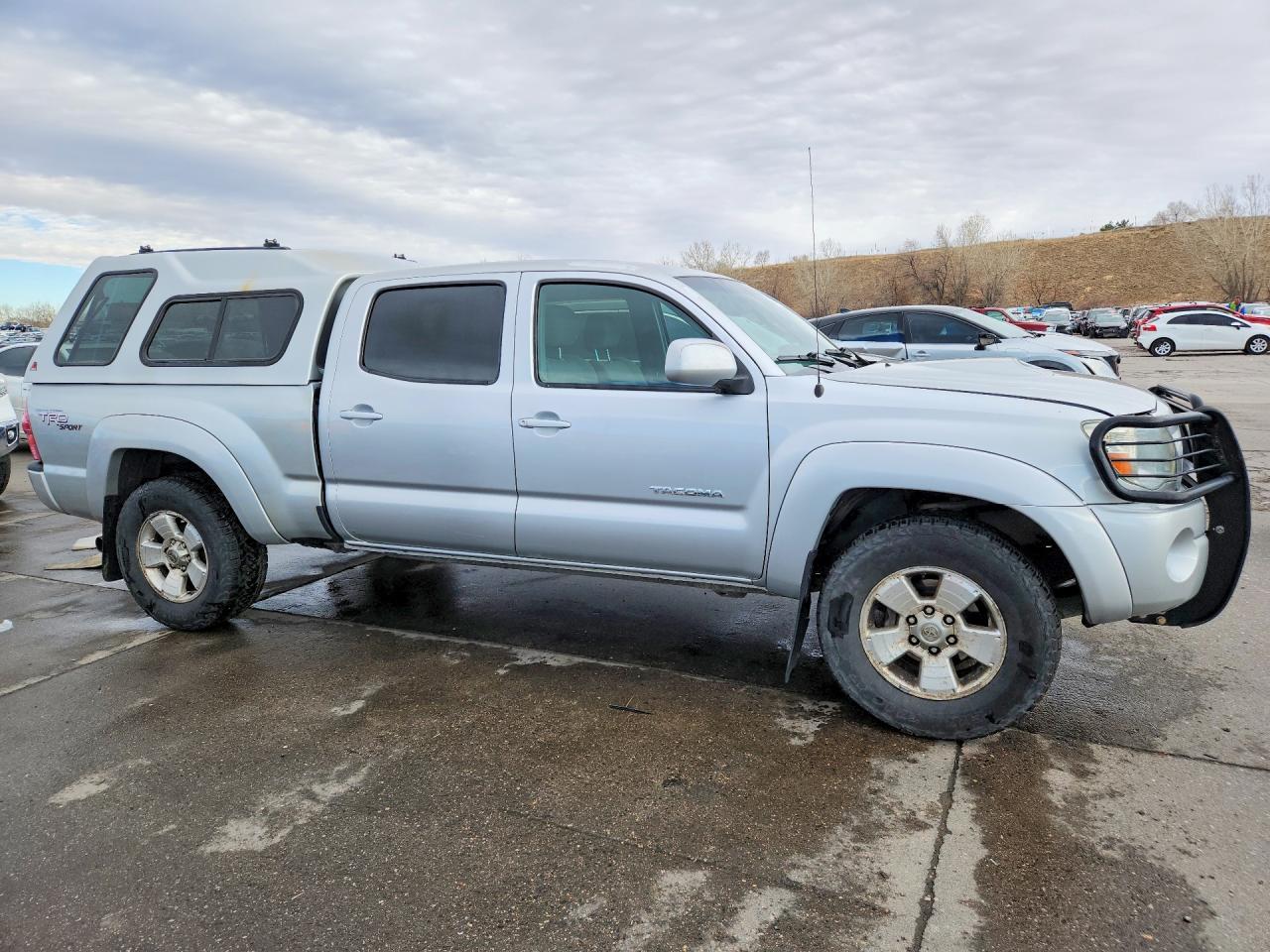 2008 Toyota Tacoma V6 Silver vin: 3TMMU52N48M005674