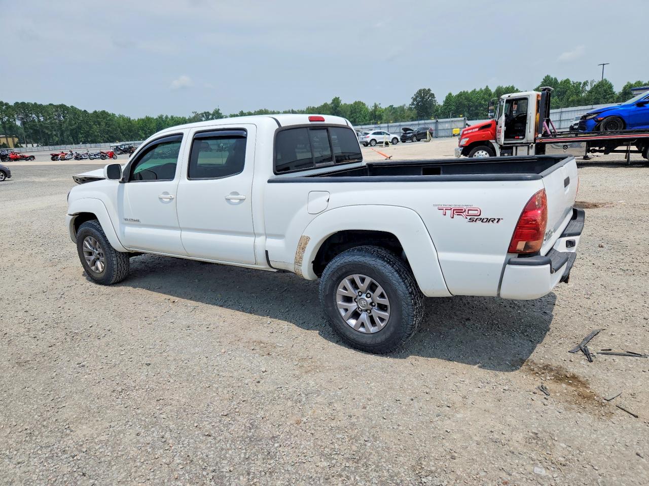 2008 Toyota Tacoma Double Cab Long Bed White vin: 3TMMU52N48M005979