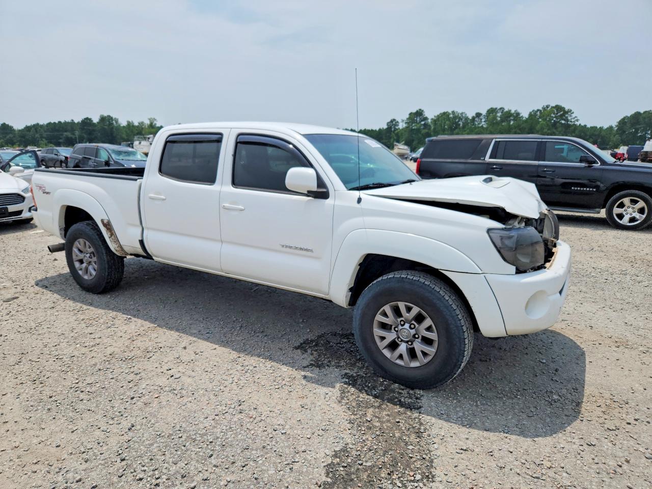 2008 Toyota Tacoma Double Cab Long Bed White vin: 3TMMU52N48M005979