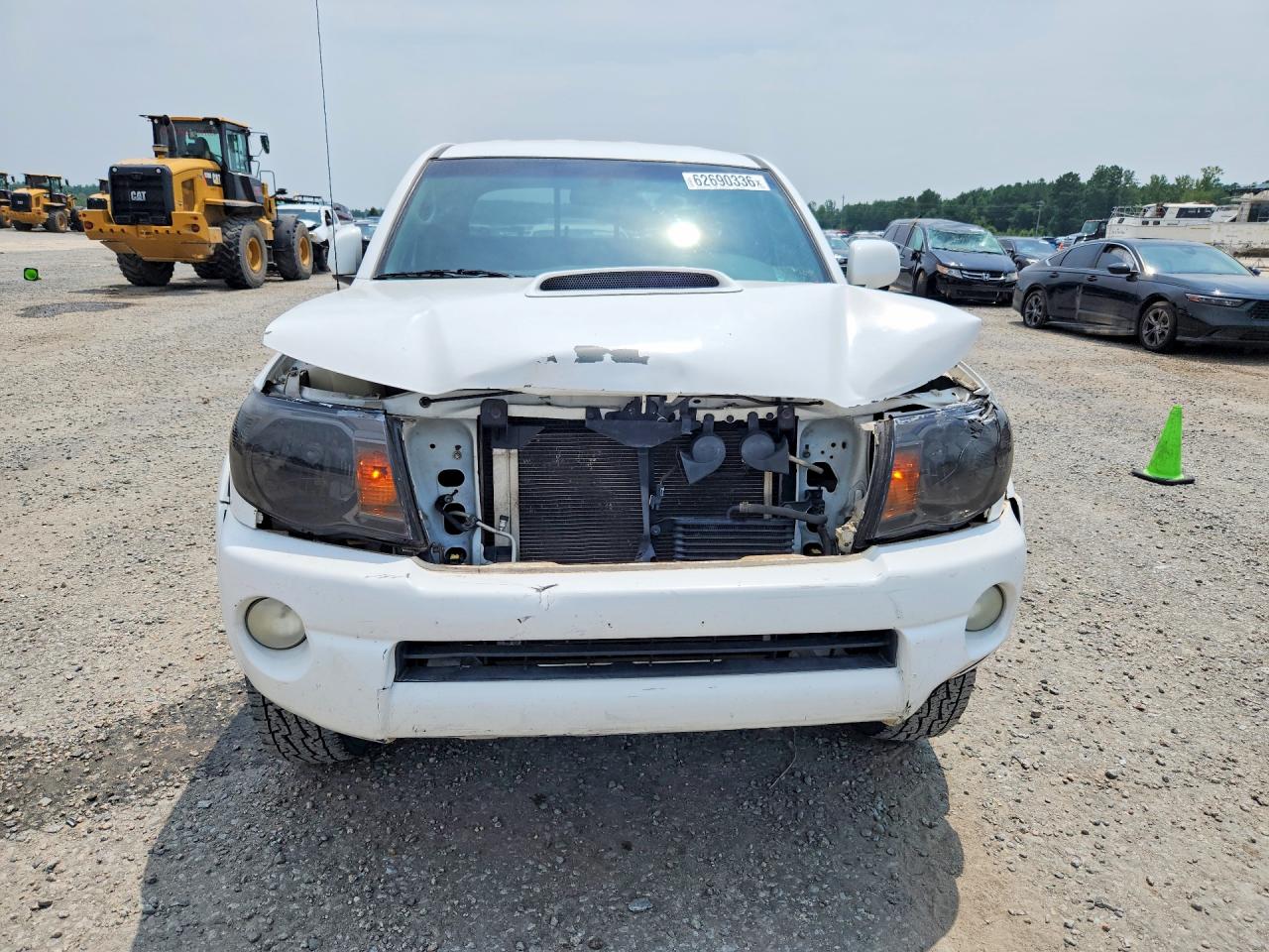 2008 Toyota Tacoma Double Cab Long Bed White vin: 3TMMU52N48M005979