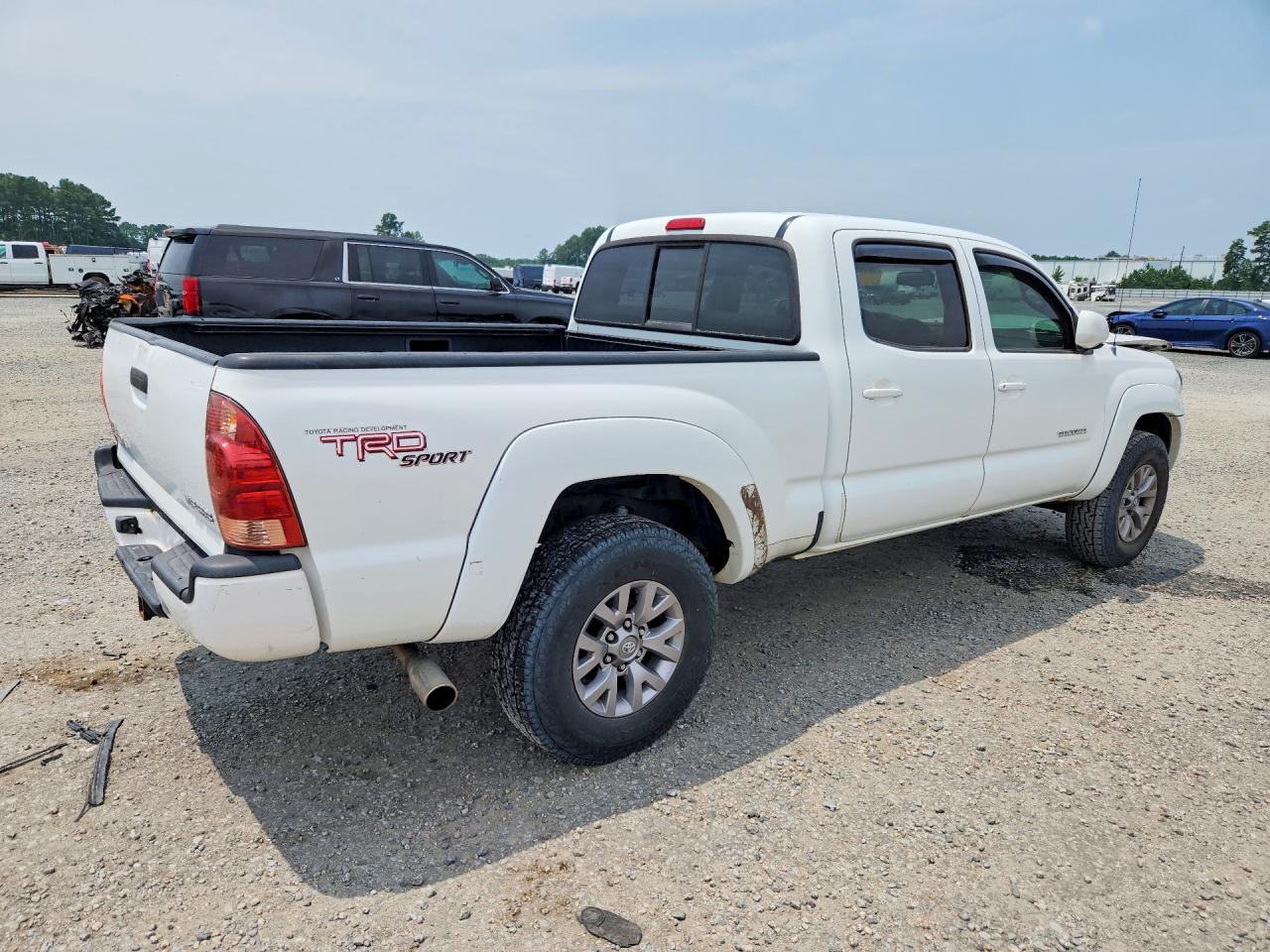 2008 Toyota Tacoma Double Cab Long Bed White vin: 3TMMU52N48M005979