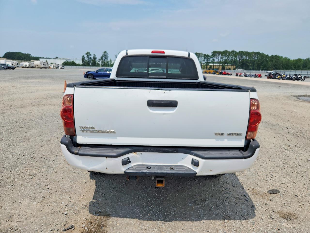 2008 Toyota Tacoma Double Cab Long Bed White vin: 3TMMU52N48M005979