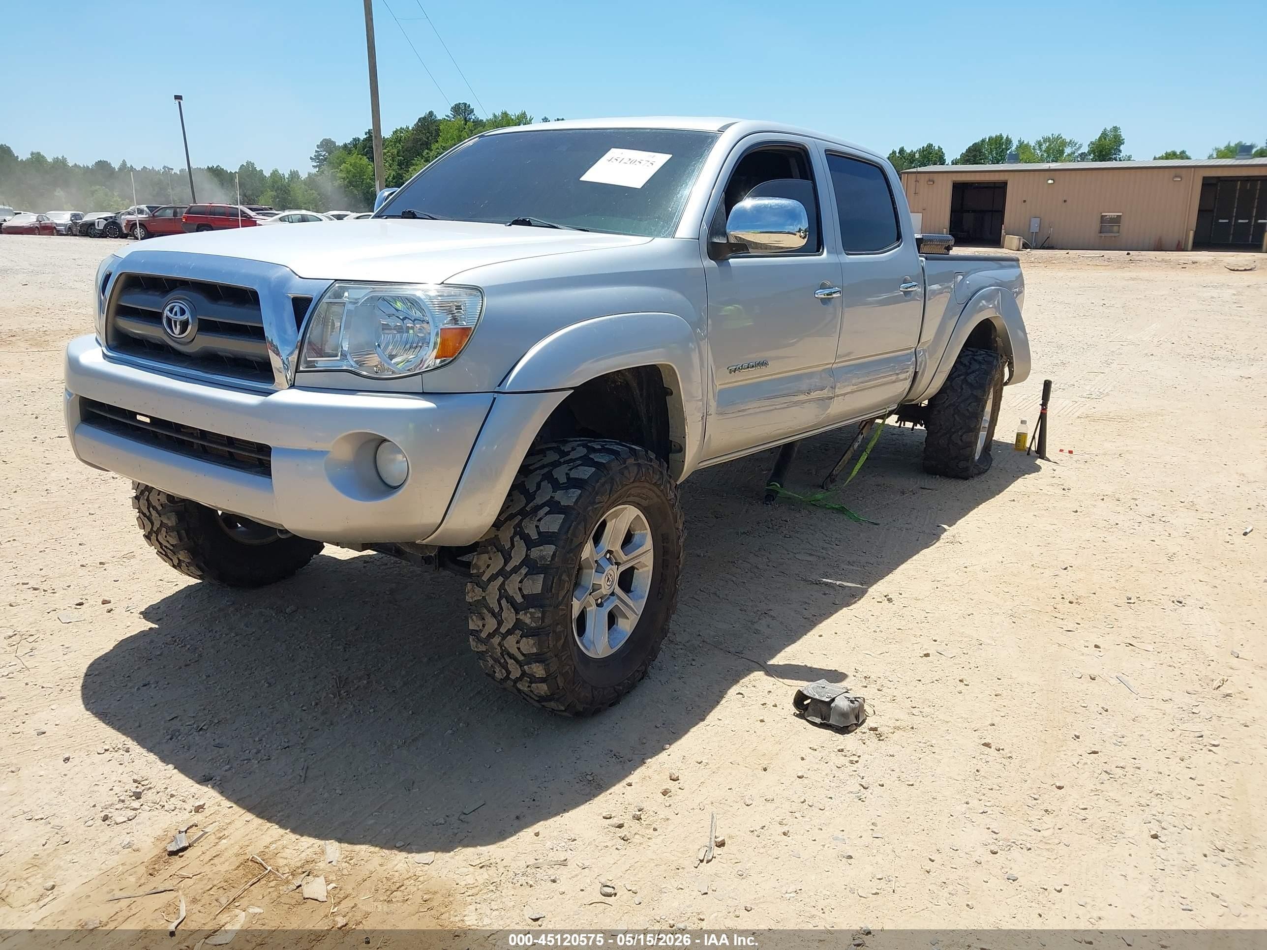2009 Toyota Tacoma Base V6 Silver vin: 3TMMU52N59M011405