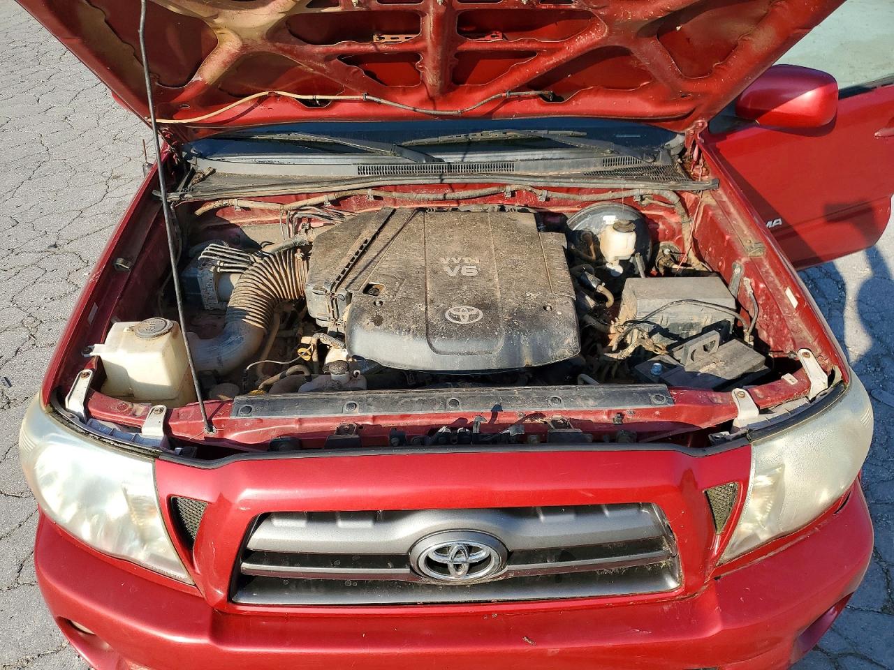 2009 Toyota Tacoma Double Cab Long Bed Red vin: 3TMMU52N69M011722