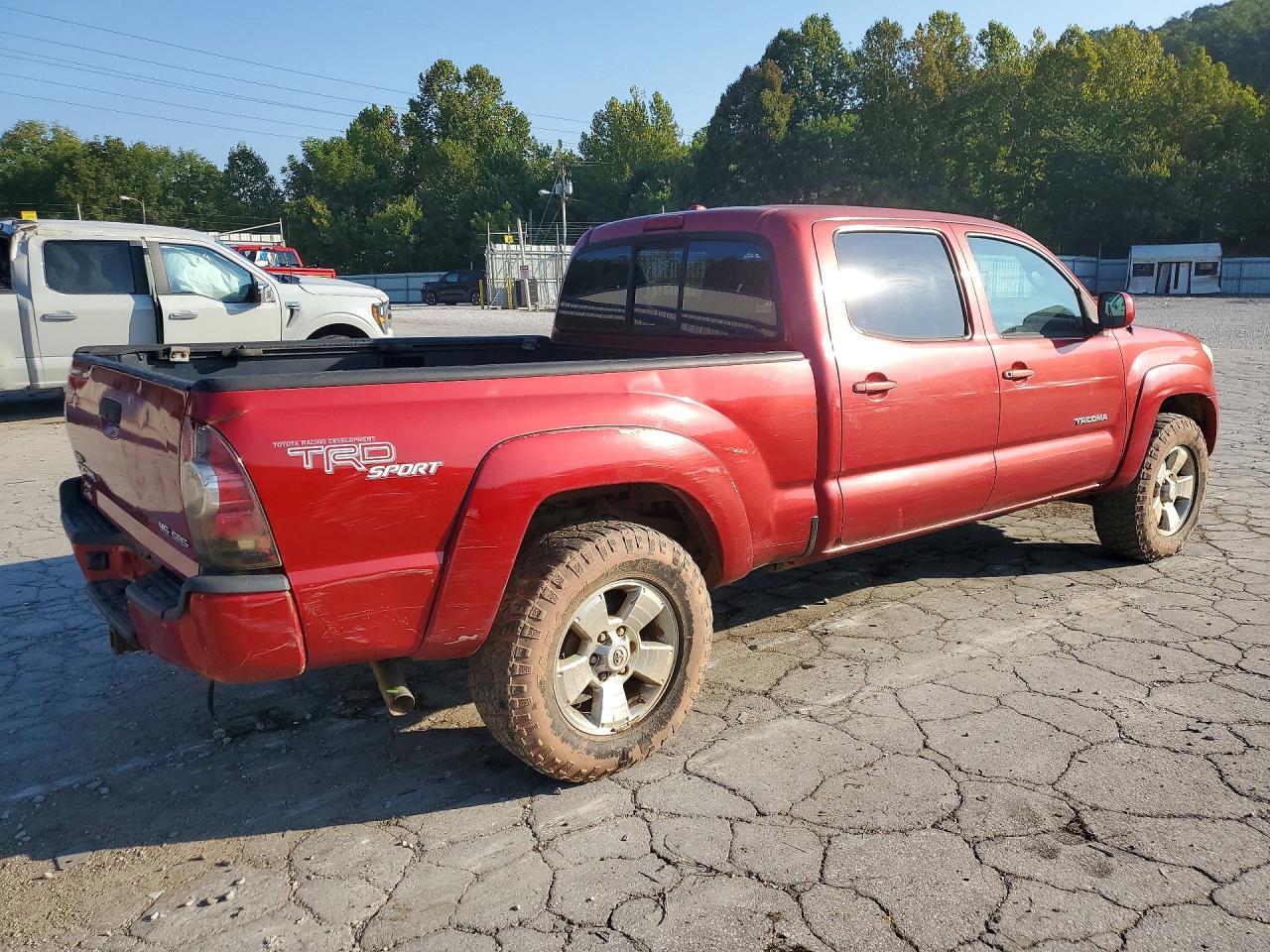 2009 Toyota Tacoma Double Cab Long Bed Red vin: 3TMMU52N69M011722